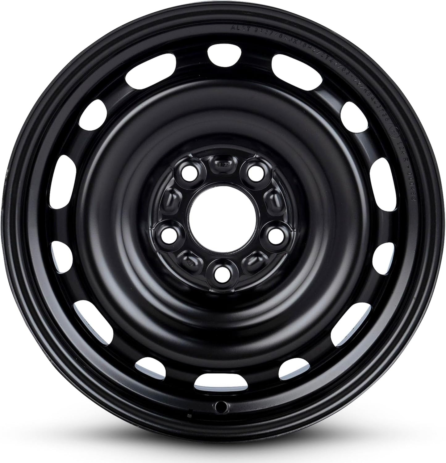 For 06-20 Kia Optima 16 Inch Painted Black Steel Rim - OE Direct Replacement - Road Ready Car Wheel