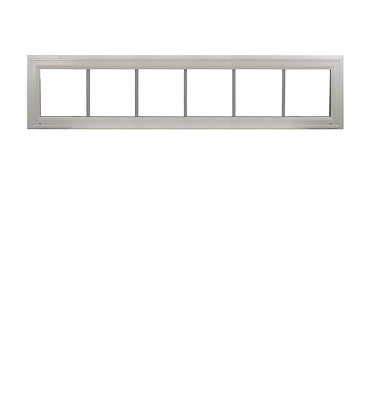 Heritage Transom Window White 72-in x 12-in Double Pane with Grids G7 DP Rating 50 W6H1 Standard Glass Clear