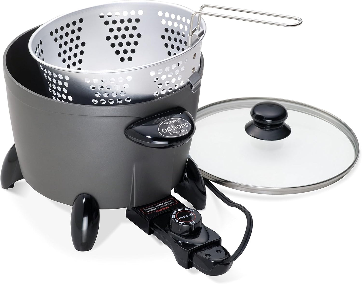 Presto 06003 Options Electric Multi-Cooker, Steamer