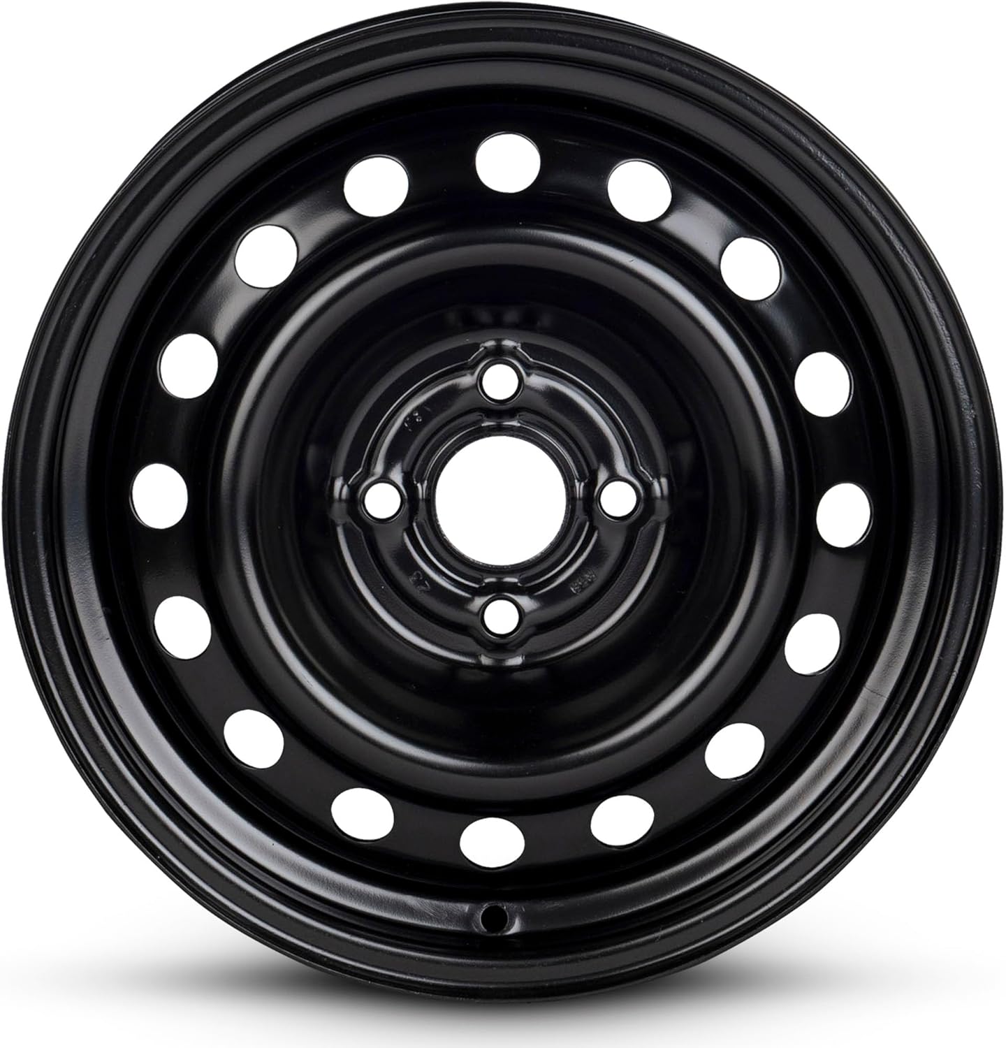 For 2012-2017 Kia Rio 15 Inch Painted Black Rim - OE Direct Replacement - Road Ready Car Wheel