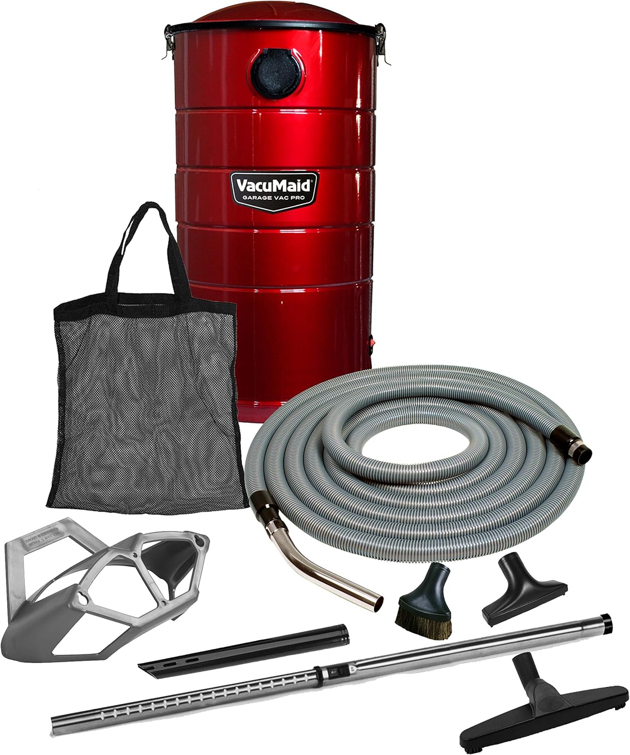 VacuMaid GV50RPRO Professional Wall Mounted Garage and Car Vacuum with 50 ft. Hose and Tools