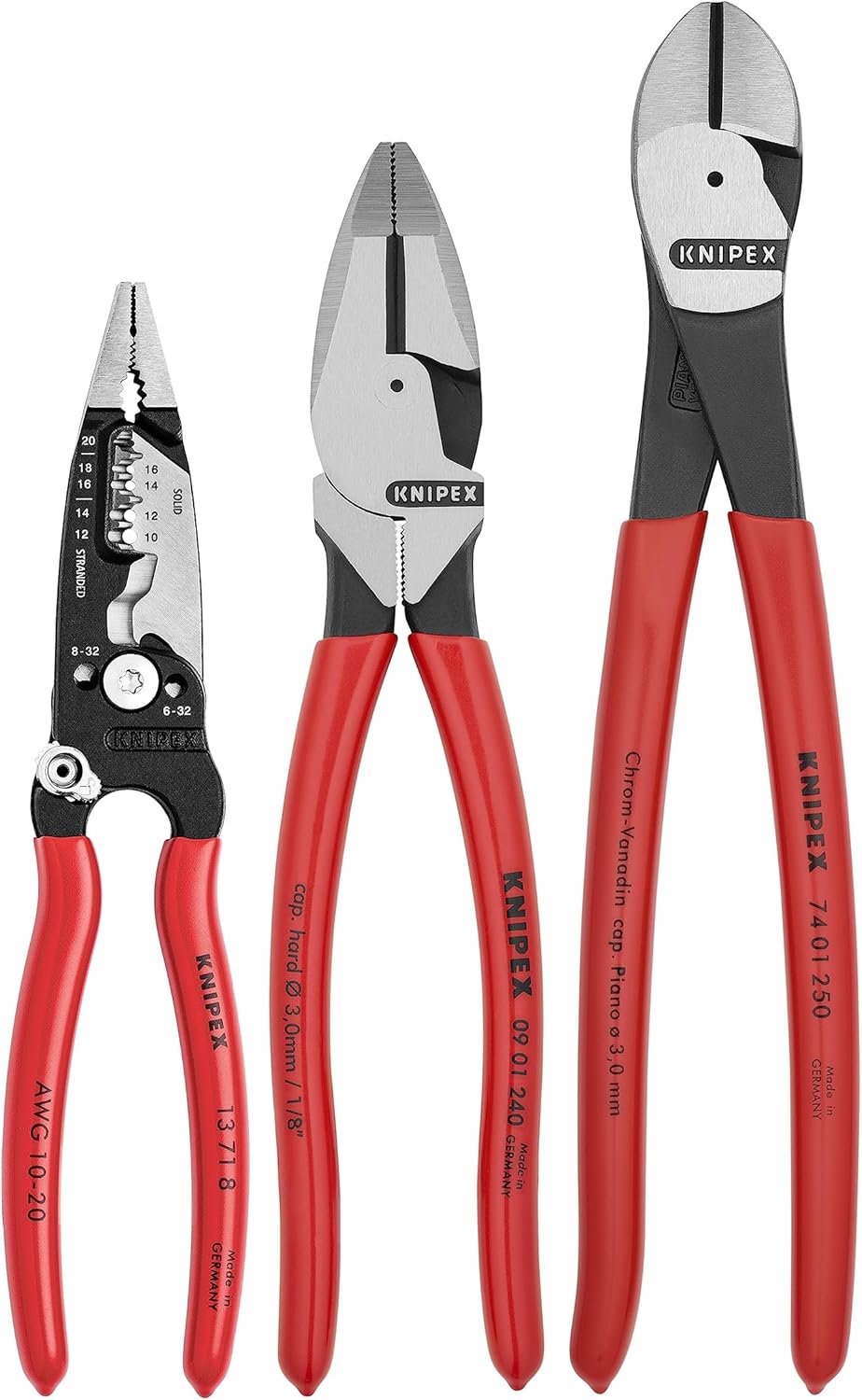 Knipex - 3 Pc Electrical Set (9K0080158US)