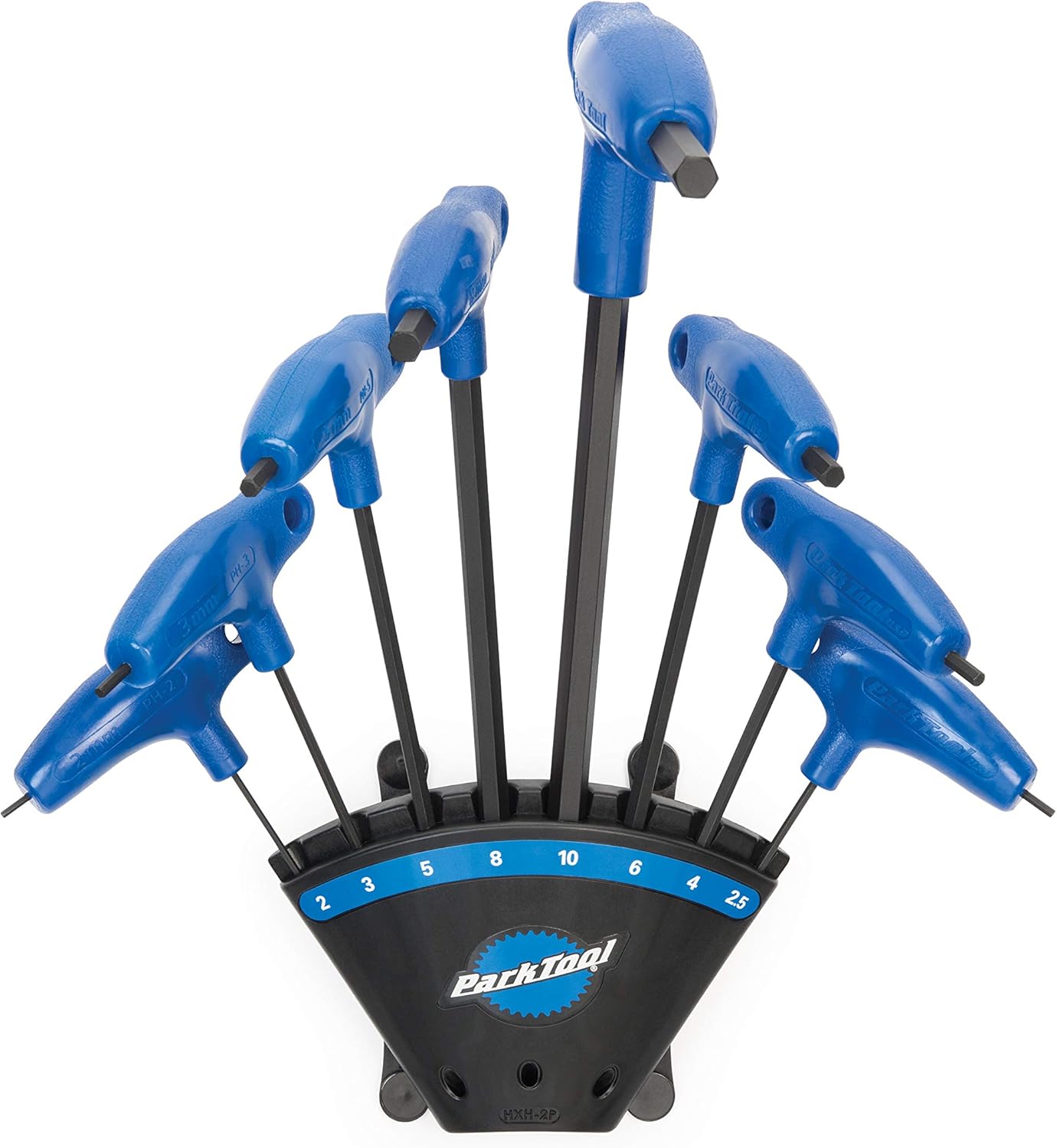 Park Tool PH-1.2 P-Handled Hex Wrench Set with Holder Tool, Blue