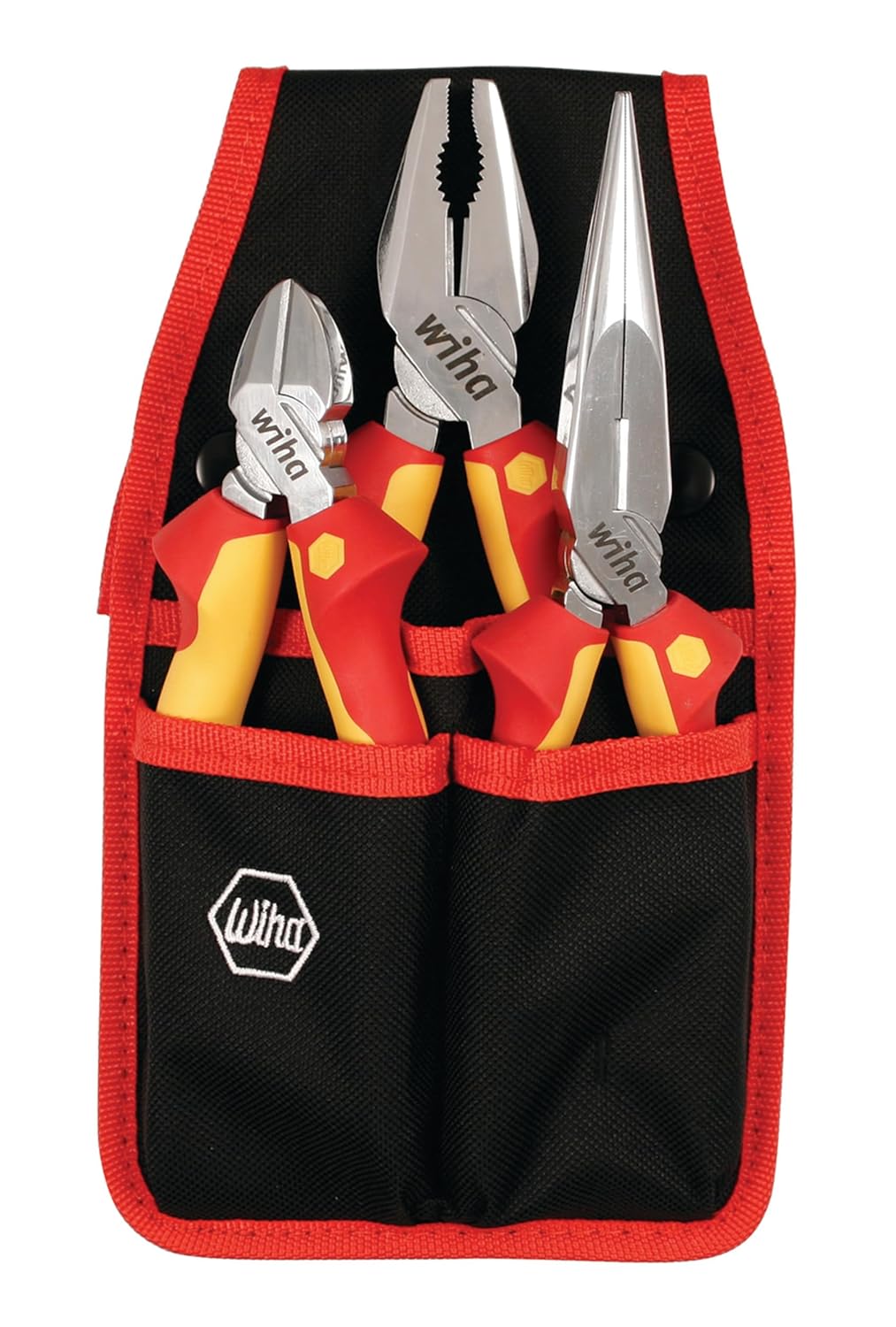 Wiha 32873 Insulated Pliers Belt Pack Kit, 3 Piece