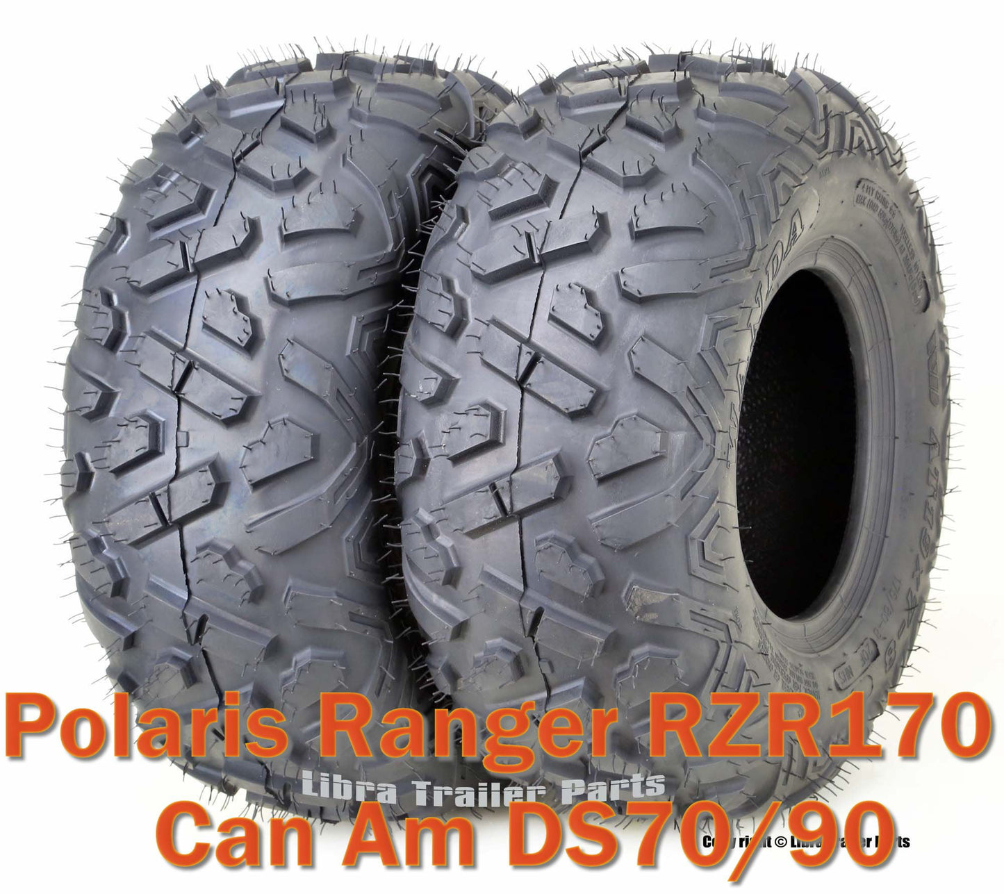 2 WANDA ATV tires 19x7-8 19x7x8 Polaris Ranger RZR170 Can Am DS70/90 front P350