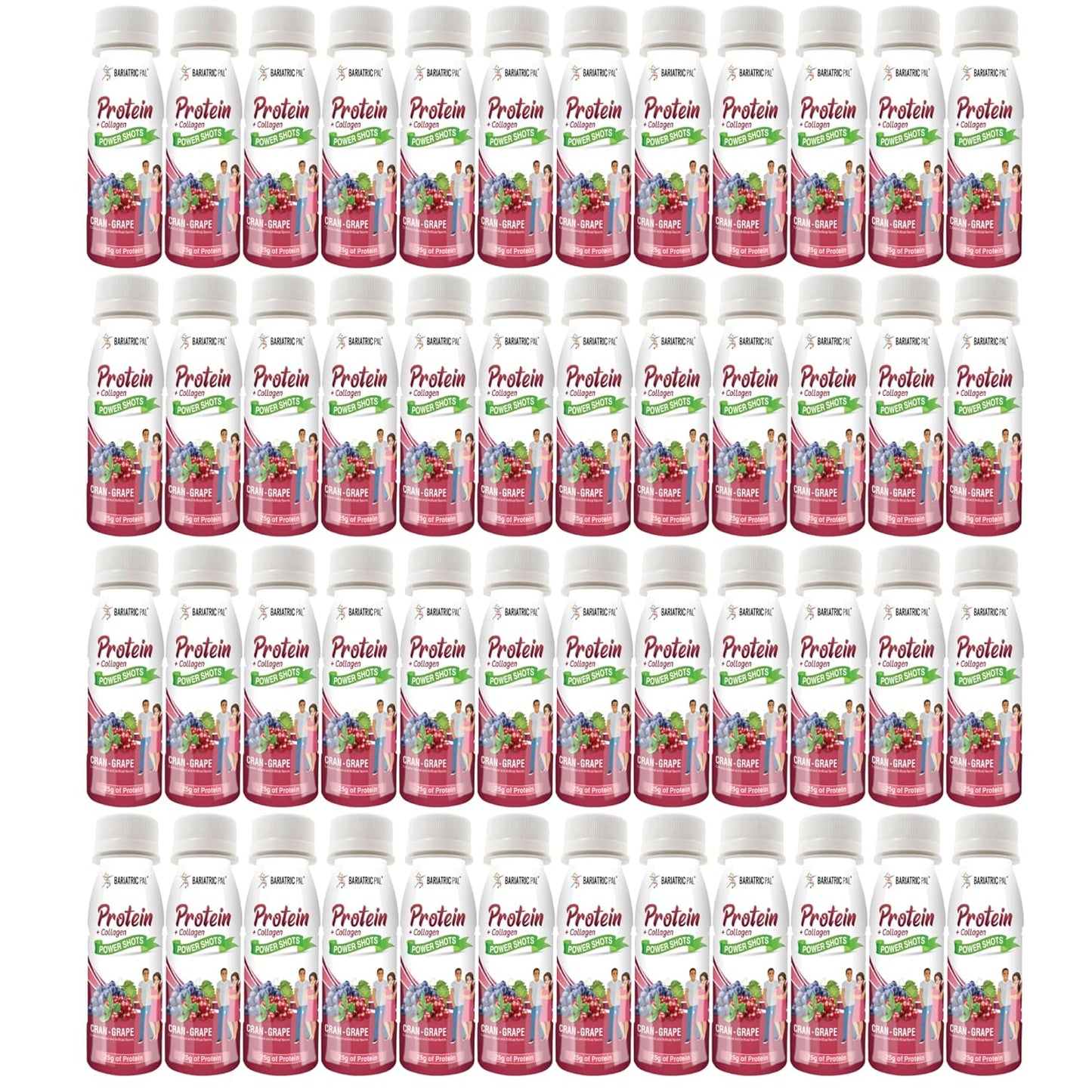 BariatricPal 25g Whey & Collagen Complete Protein Power Shots - Cran Grape