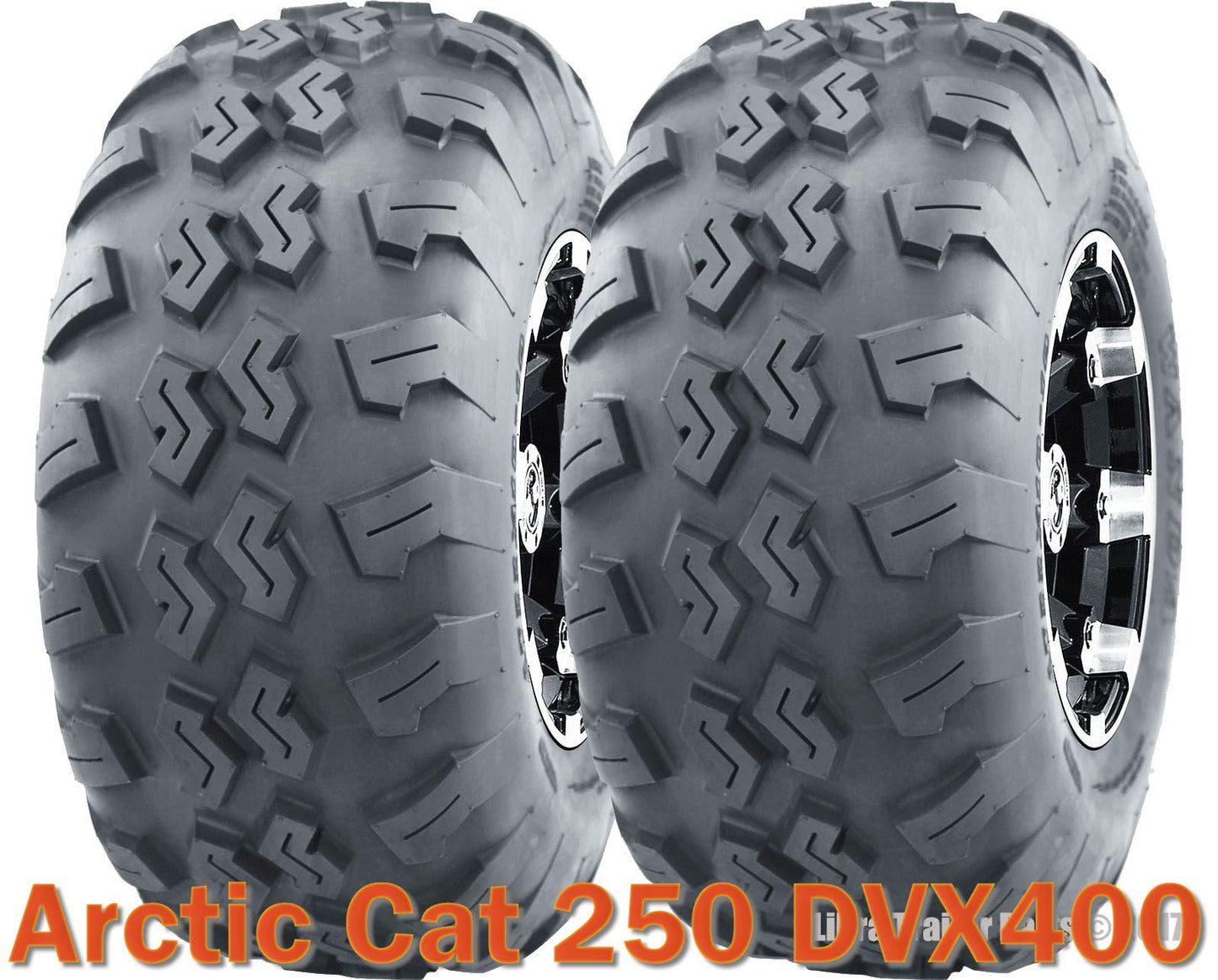 (2) 22x7-10 22x7x10 ATV front tires set Arctic Cat 250 DVX400