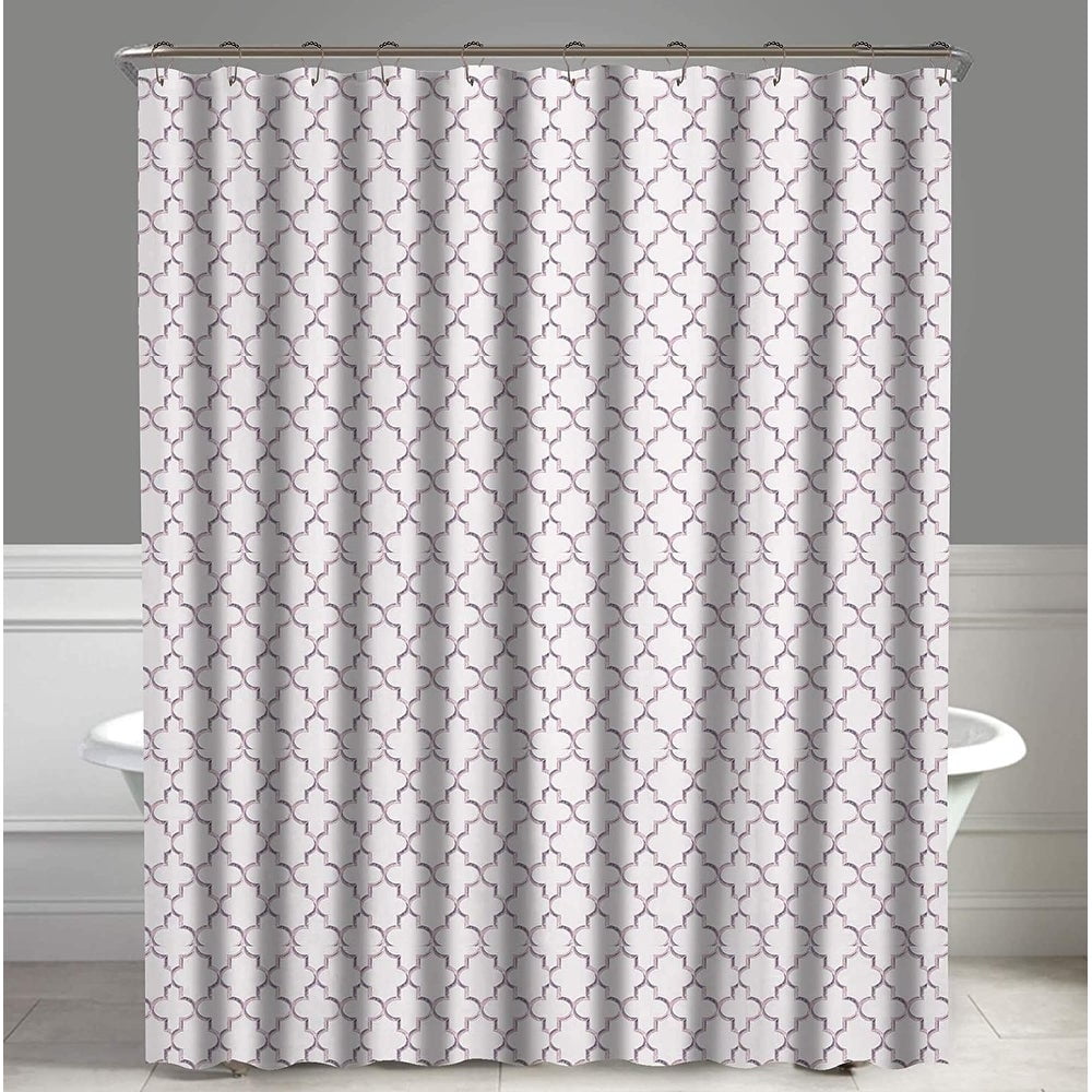 A1HC Water Repellent Printed Organic Cotton Shower Curtain 72"X72"