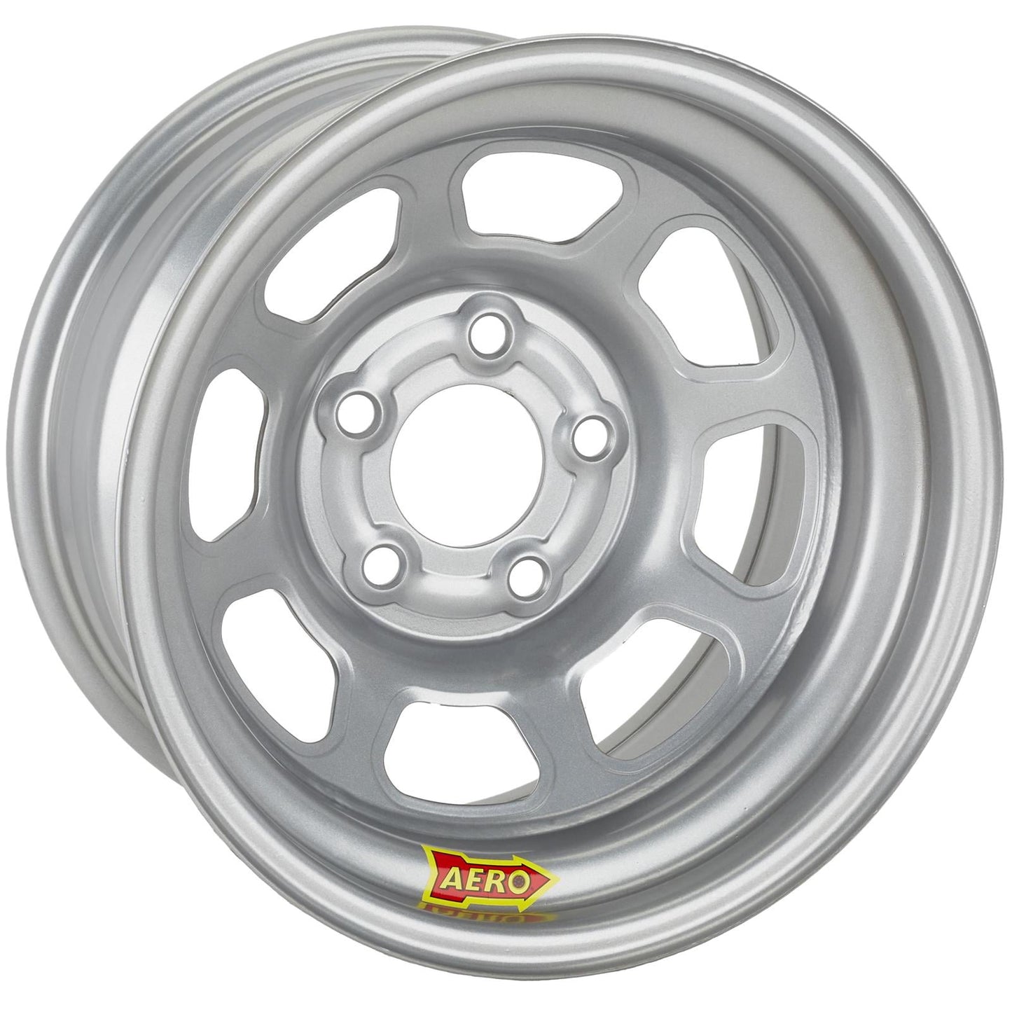 AERO 52 Series 15 x 8 Black Wissota Certified Wheel-4 Offset, 5x5