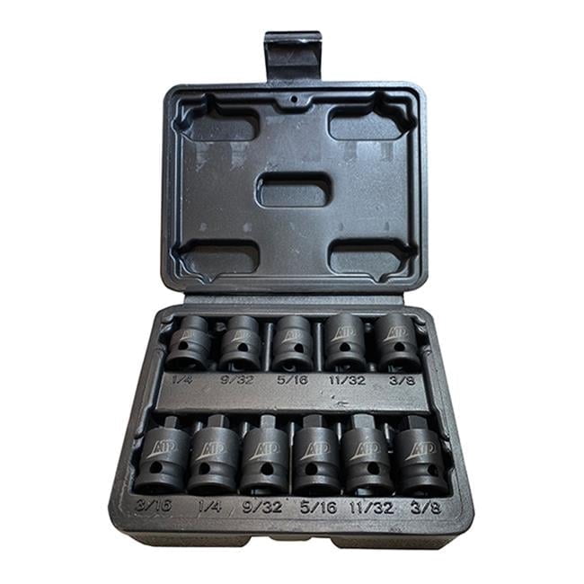 Juego de Enchufe de Impacto para TuberÃa SAE de 4 Puntos Dr. 3/8" de 11 Pzas. 2811