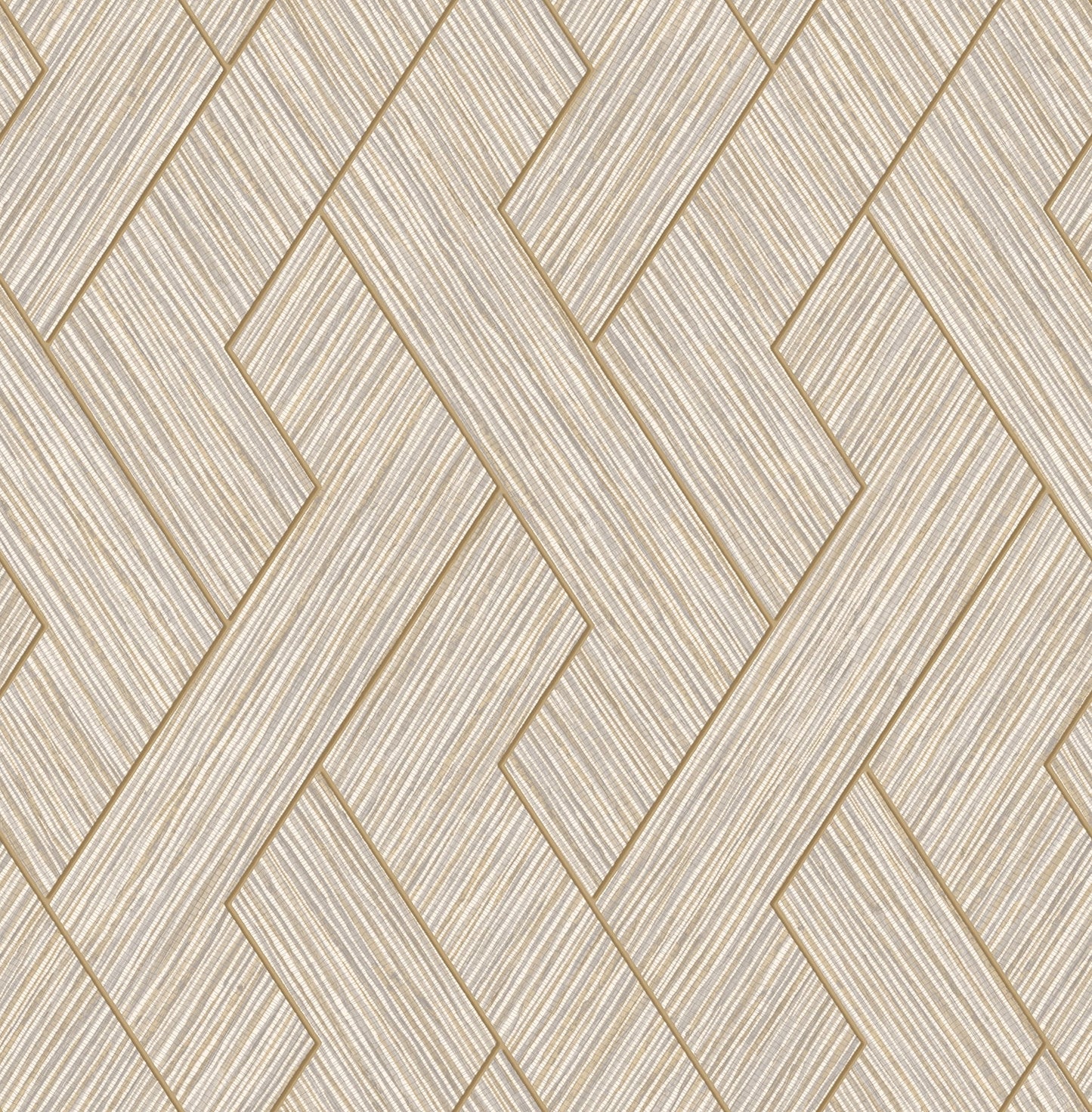 Advantage Ember Taupe Geometric Basketweave Wallpaper