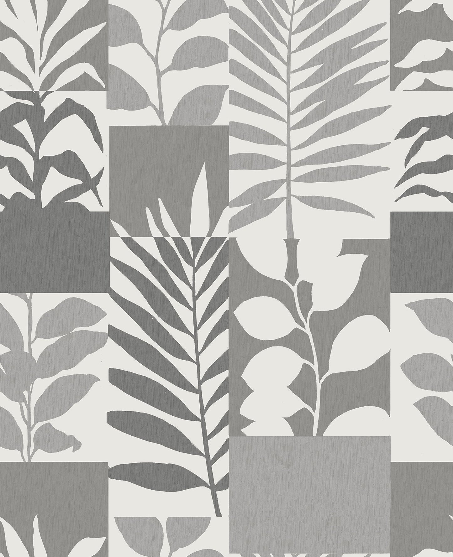 Advantage Hammons Silver Block Botanical Wallpaper
