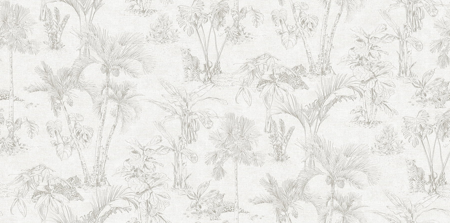 Advantage Zapata Off-White Trees Wallpaper, 20.9-in by 33-ft, 57.48 sq. ft