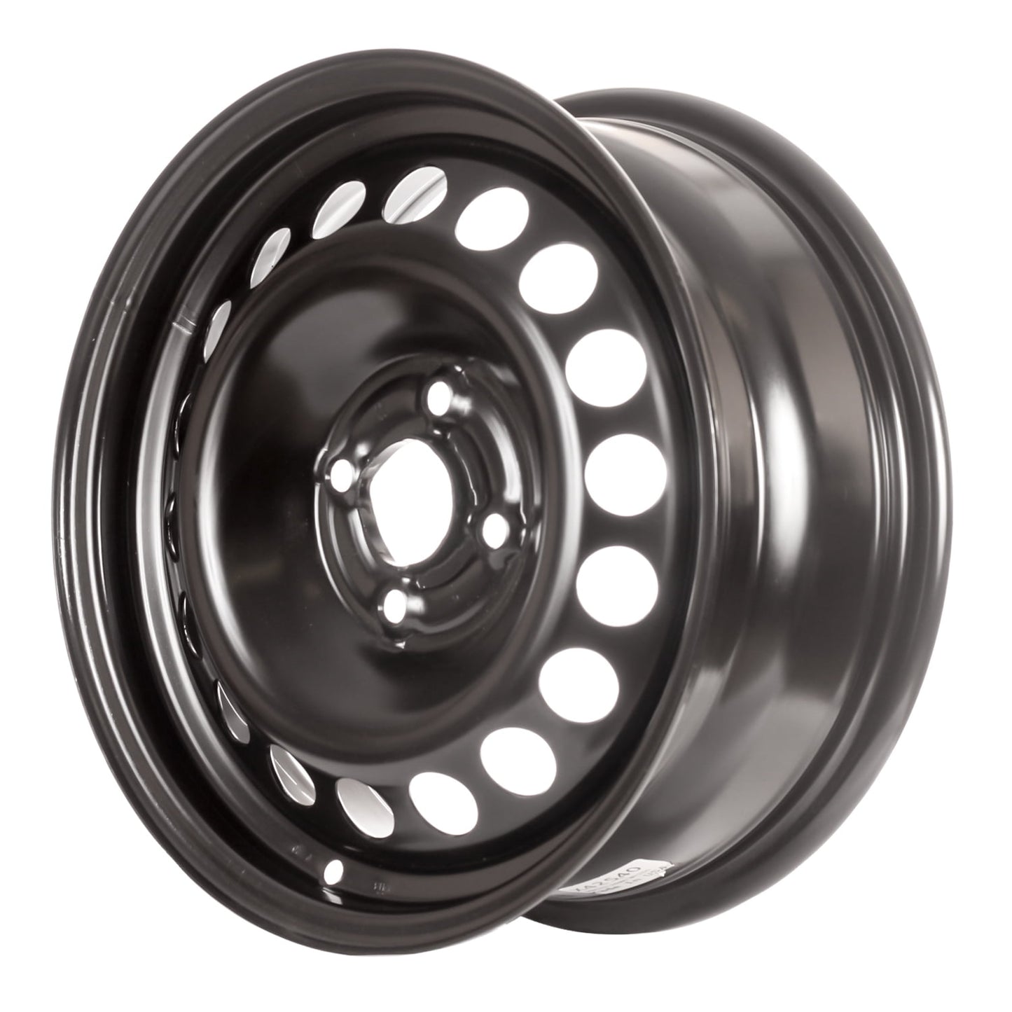 Aftermarket 2005-2010 Chevrolet Cobalt 15x6 Steel Wheel, Rim Flat Black Full Face Painted - 8077