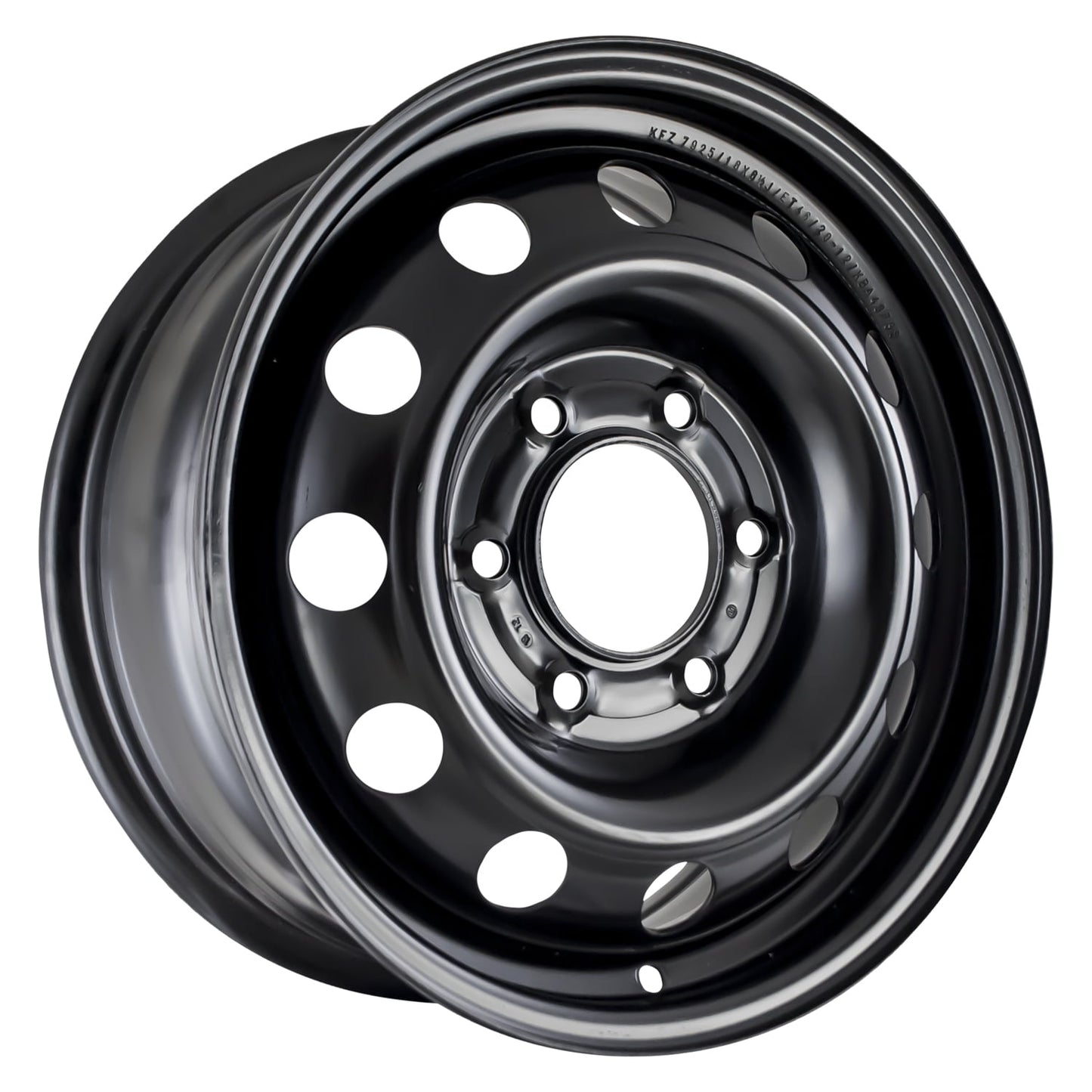 Aftermarket 2007-2010 Hyundai Entourage 16x6.5 Steel Wheel, Rim Flat Black Full Face Painted - 74583 alternate OE