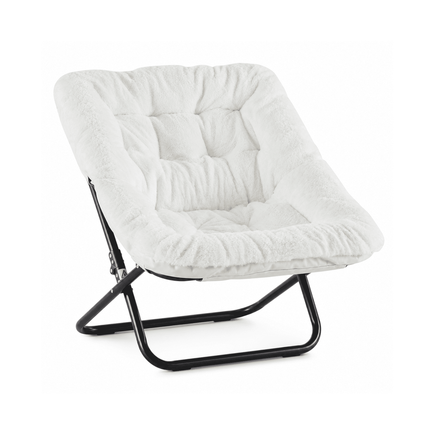 Alvantor Comfy Chair for Adults, Soft Faux Fur Folding Lounge, Flexible Reading Chair for Teens, Large Size Foldable Chair for Living Room Dorm Rooms