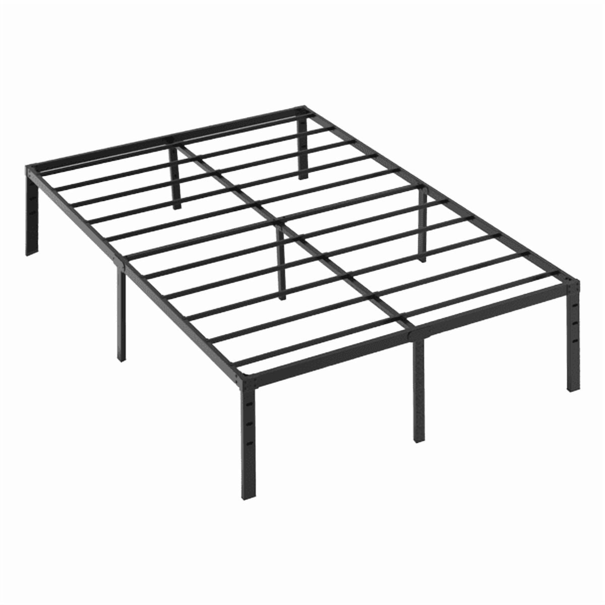 Alvantor Full Metal Platform Bed Frame Black 14 inch Heavy Duty Steel Slat Support No Box Spring Needed Easy Assembly