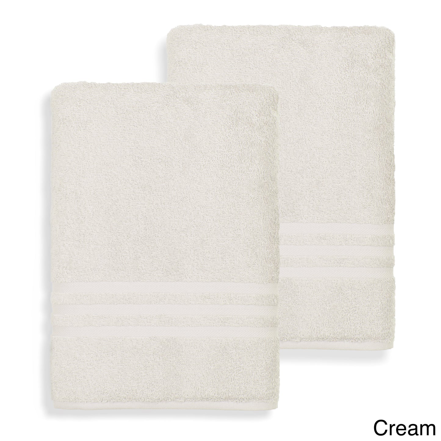 Authentic Hotel and Spa Omni Turkish Cotton Terry Oversized Bath Sheet Towels (Set of 2) Off-White