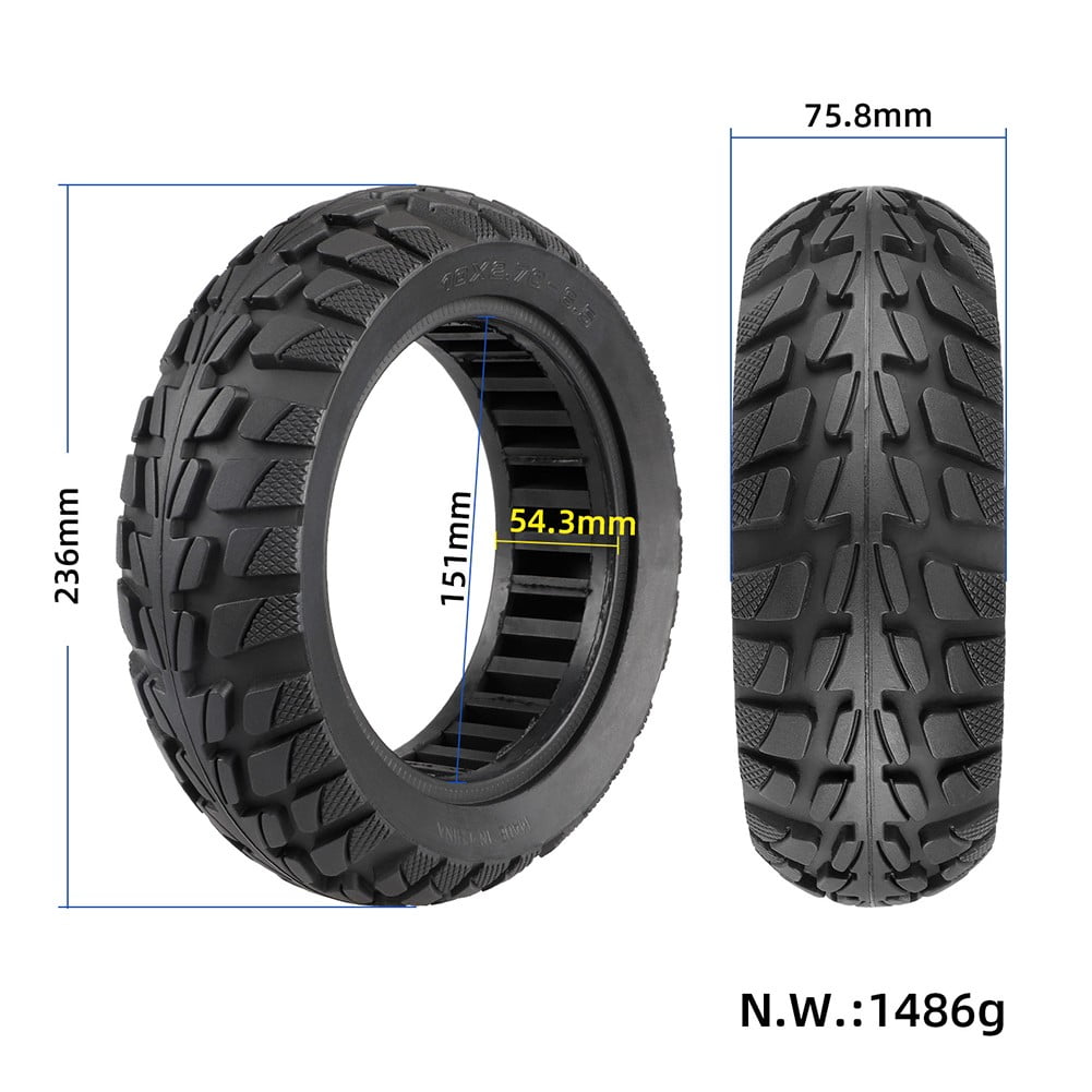 BAGUER 10x2.75-6.5 Tubeless Tyre 70-65-6.5 10x2.70-6.5 Explosion-proof Vacuum Tire For 10 Inch Electric Scooter Balancing Car Tires