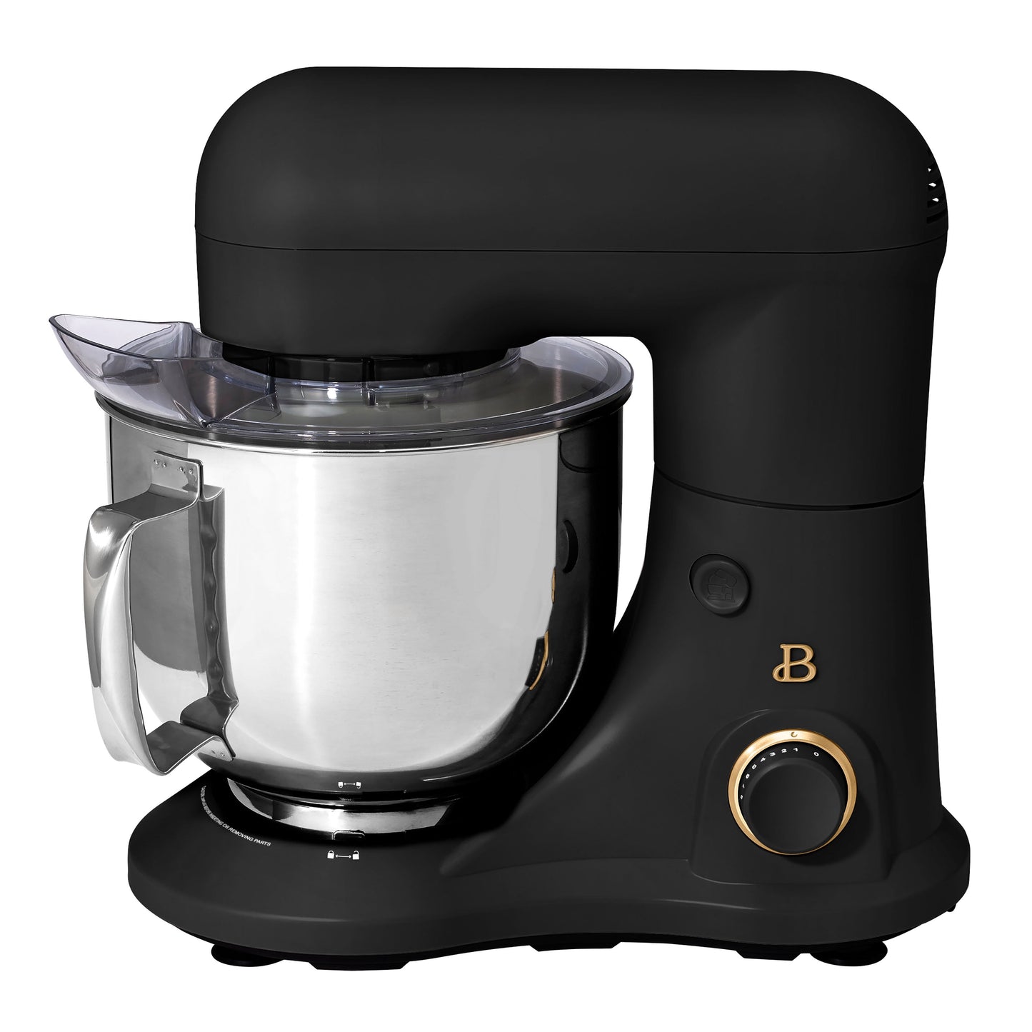 Beautiful 5.3 Qt Stand Mixer, White Icing with Flat Beater, Dough Hook, Balloon Whisk