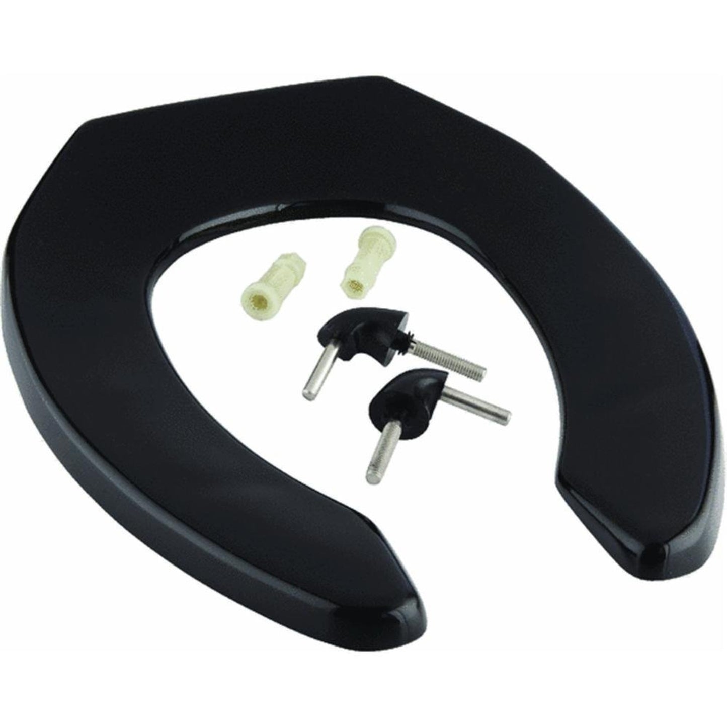 Bemis Asiento de Inodoro de Plástico Resistente Comercial Negro