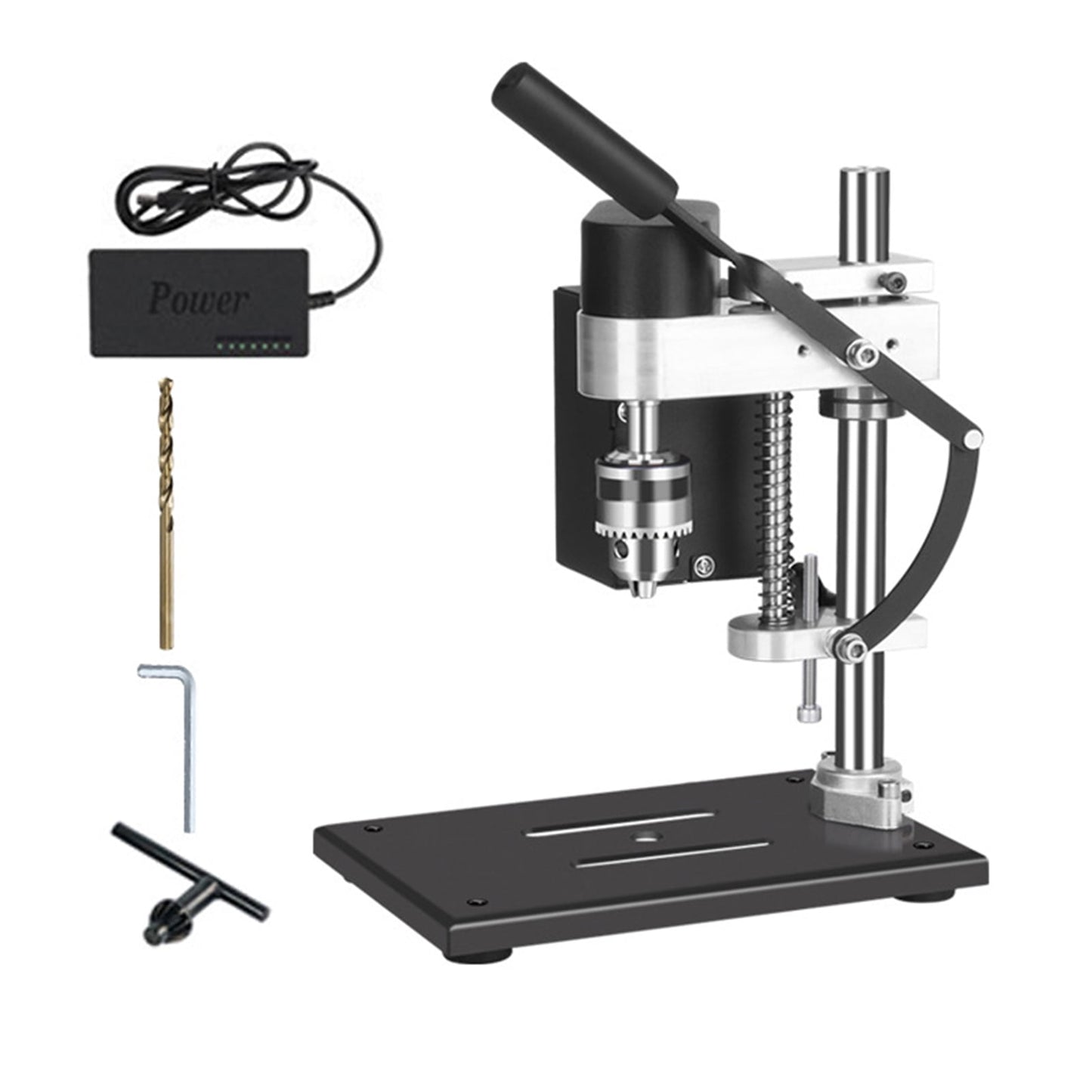 Bench Drill,Wood Metal Precise Drill Workbench Stand Variable Speed Bench Drill Variable Speed Portable Drill Press Stand Press Stand Variable Adben Mewmewcat Anrio Portable Hine Precise