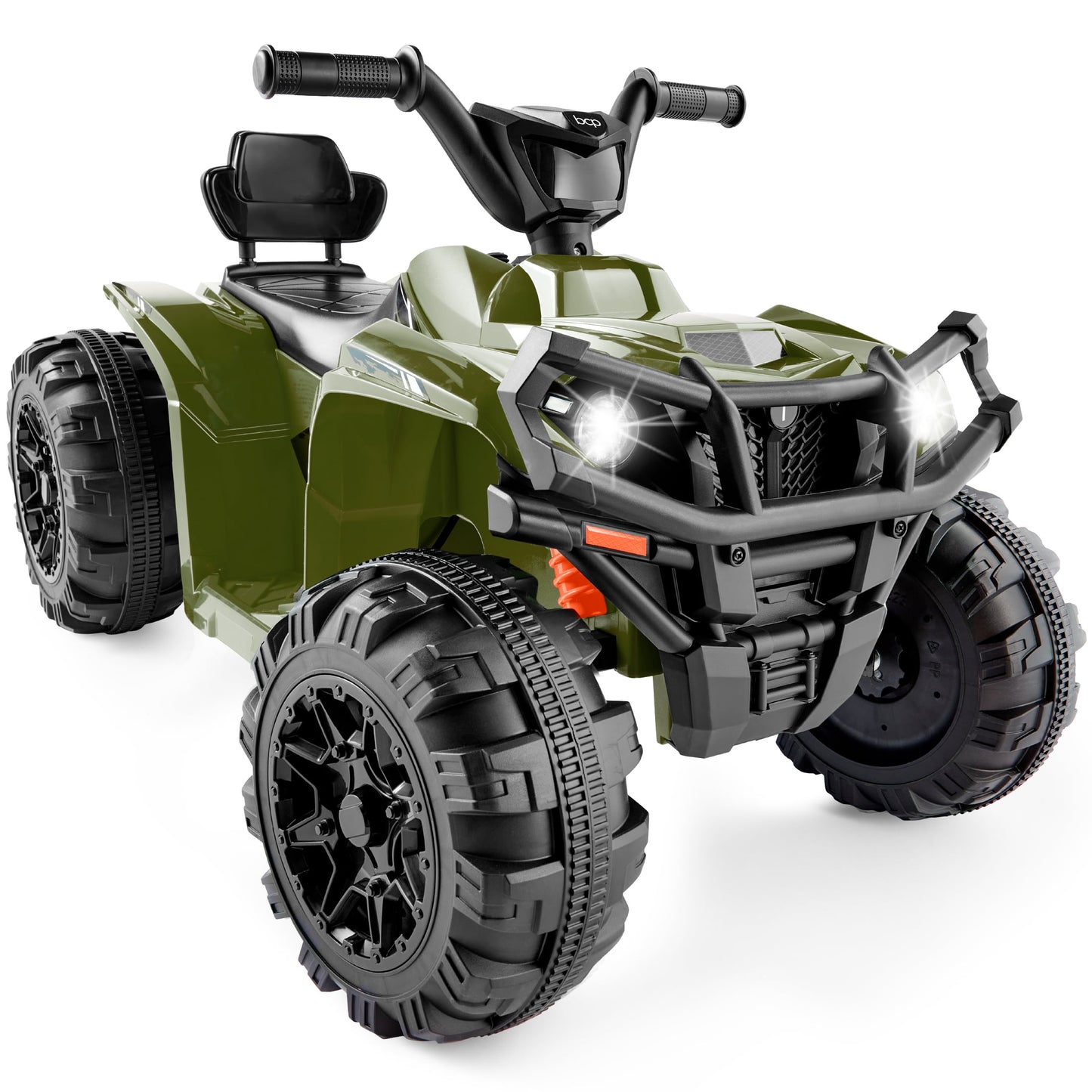 Best Choice Products 12V Kids Ride-On ATV Quad w/ Bluetooth, 2.4mph Max, Treaded Tires, LED Lights, Radio - Black