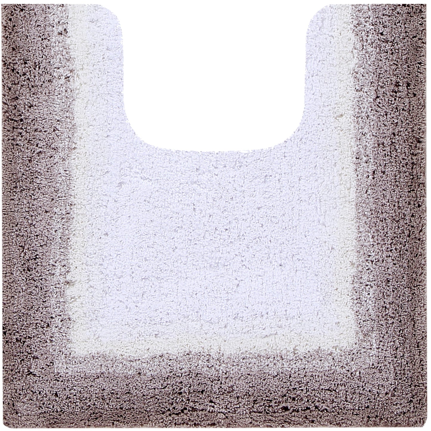 Better Trends 20" x 20" U-Shape Toilet Rug 100% Cotton Non Slip Tufted Contour Bath Mat, Water Absorbent Bathroom Rug, (Beige) Torrent Collection
