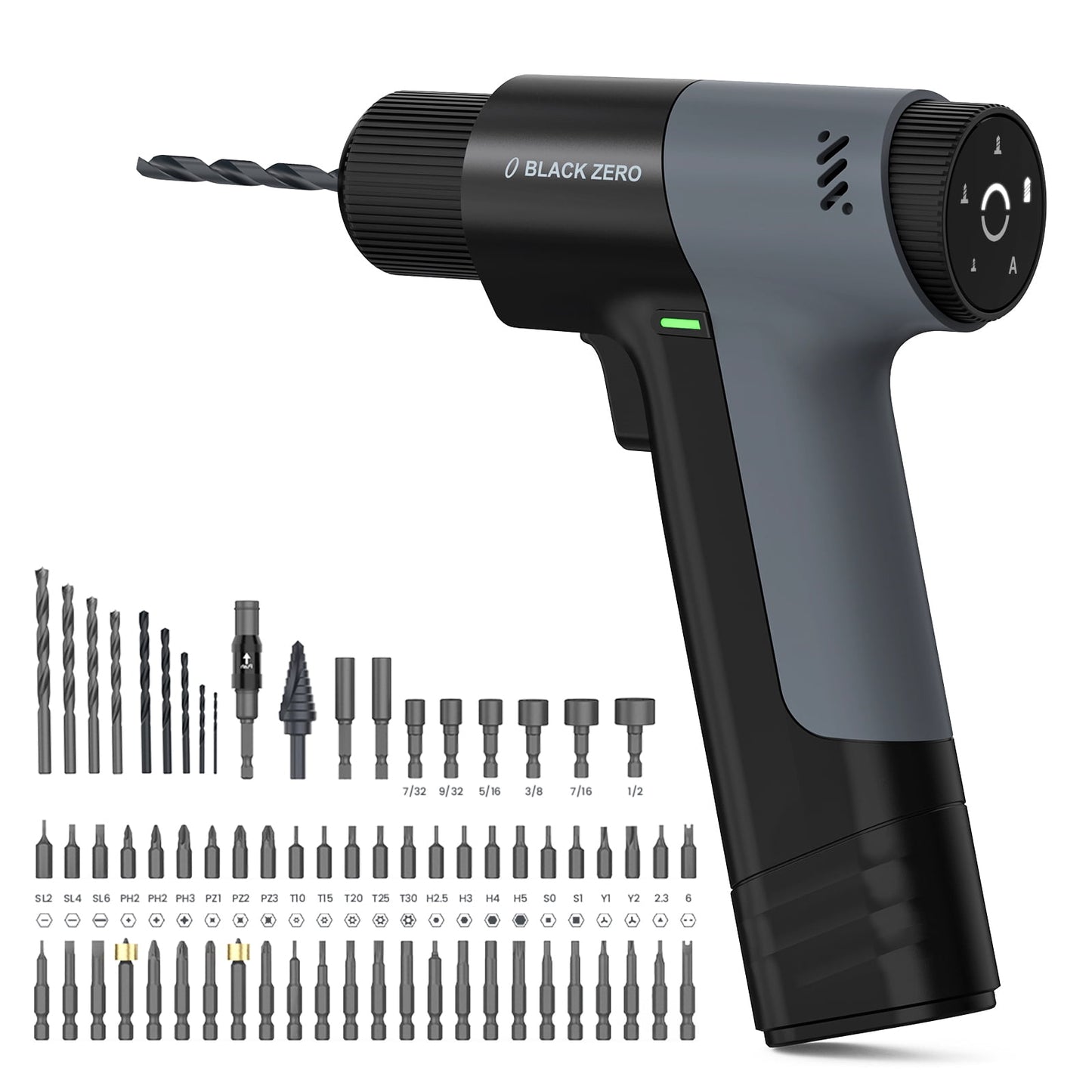 BlackZero BZD-01P Smart Cordless Brushless Electric Drill, 16V, 60 Nm, Drill Driver