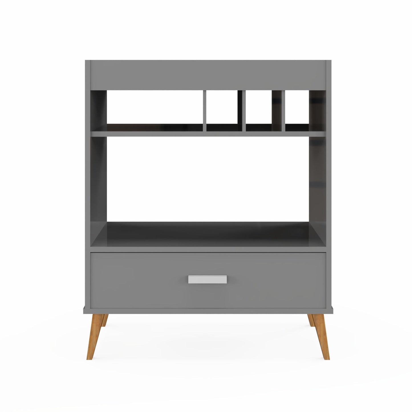 Boahaus Belfast Mini Bar Cabinet with Drawers, Wine Storage, Glass Rack, and Grey Matte Finish – Space-Saving Modern Bar Furniture for Small Apartments
