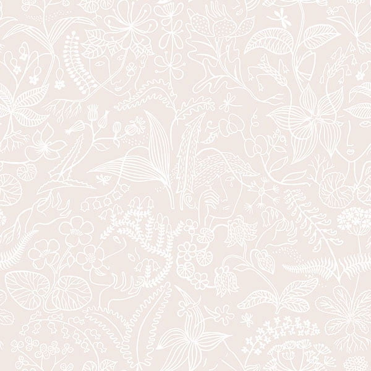 Boråstapeter Grazia Blush Floral Silhouette Wallpaper