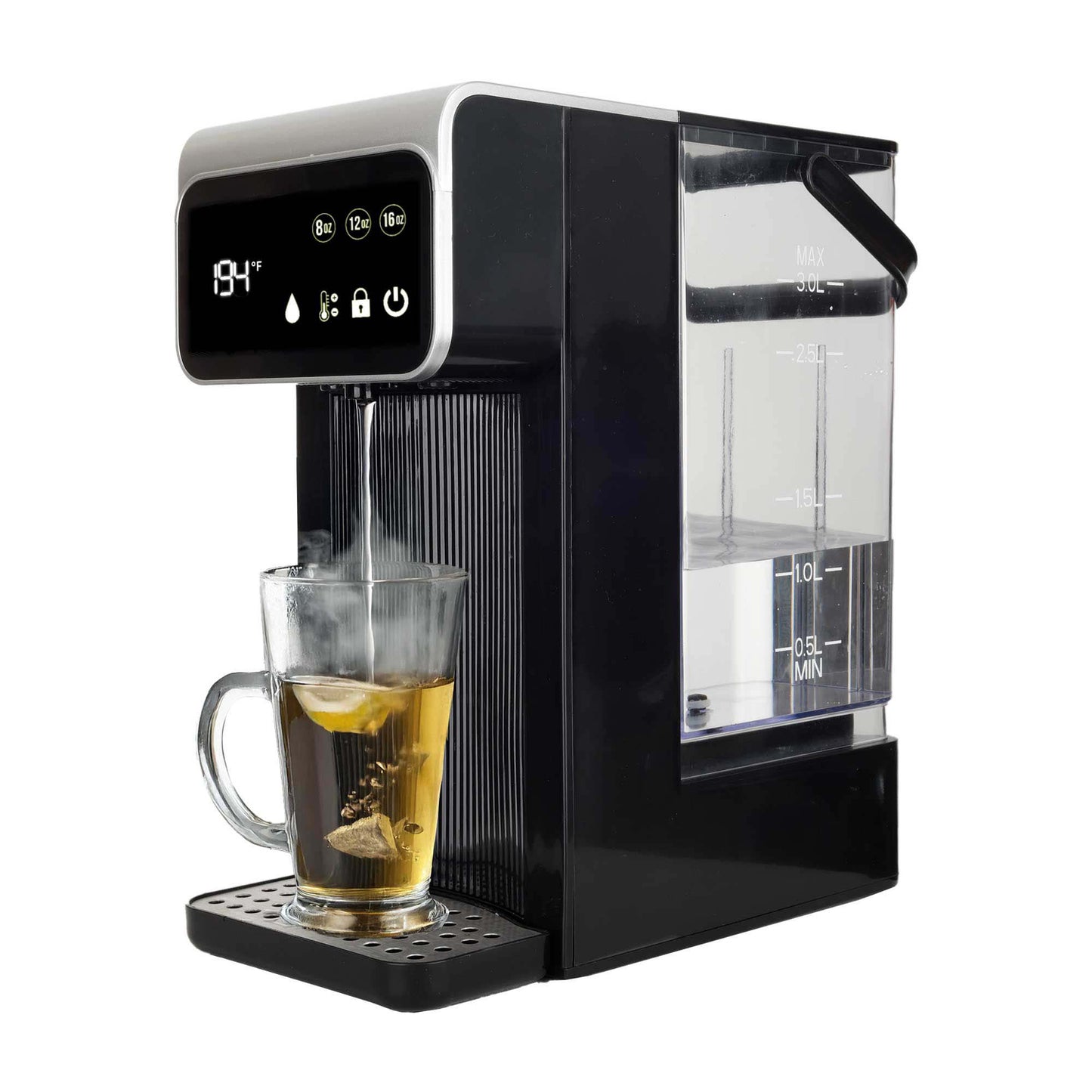 Brentwood Plastic Black 3-Liter 1,800-Watt Digital Instant Hot Water Dispenser