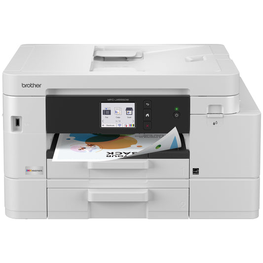 Brother INKvestment 4555 MFC-J4555DW Wireless Color Inkjet All-in-One Printer with 2.7” Color Touchscreen and 2 Paper Trays