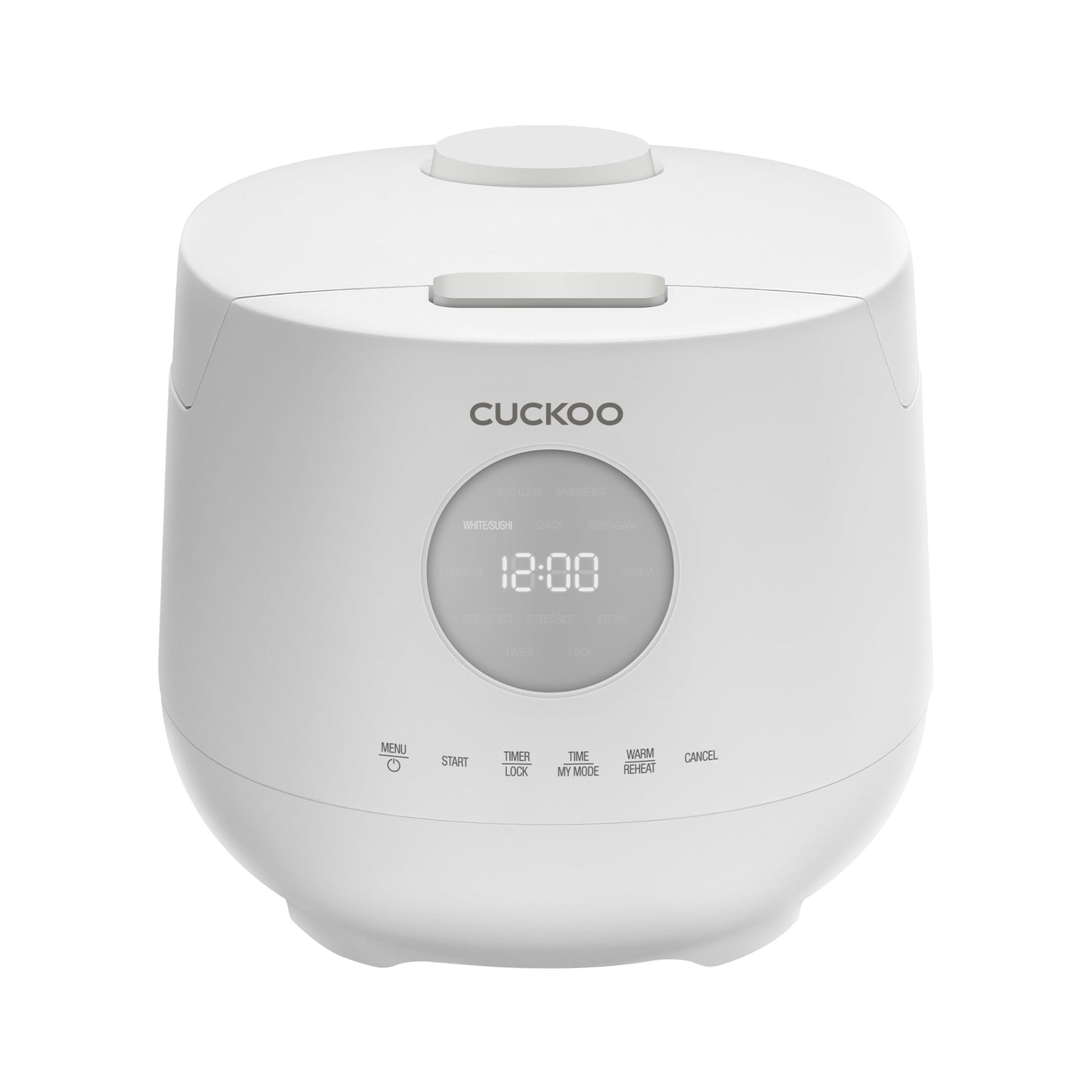 CUCKOO Rice Cooker 12 Cups Cooked Warmer with Nonstick Pot 13 Menu Options and Micom Fuzzy Logic Tech with Auto Clean Feature in Gray