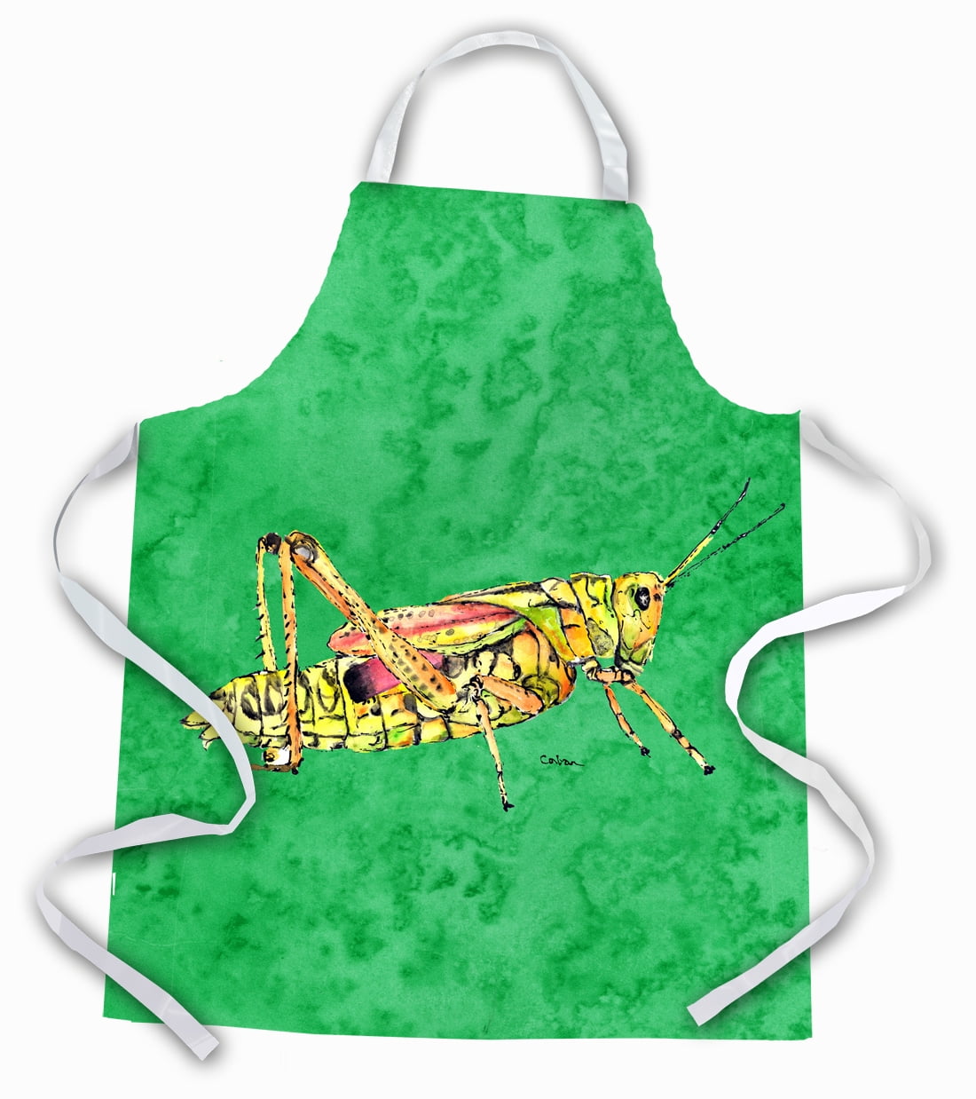Carolines Treasures 8849APRON Grasshopper on Green Apron Large multicolor