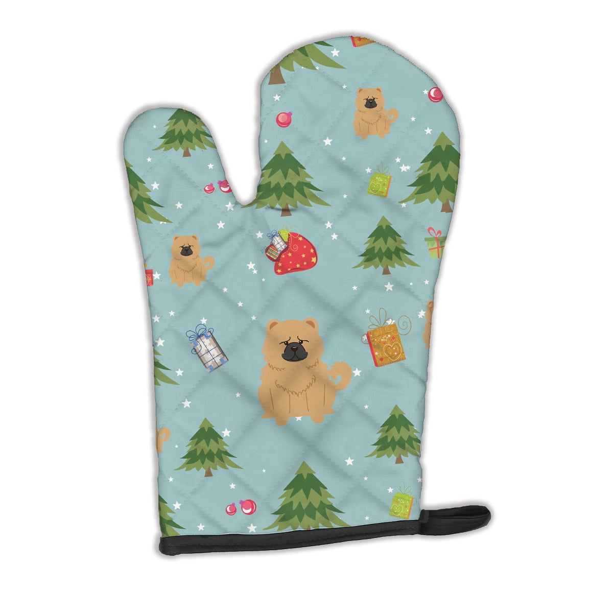 Carolines Treasures BB4804OVMT Christmas Chow Chow Cream Oven Mitt Large multicolor