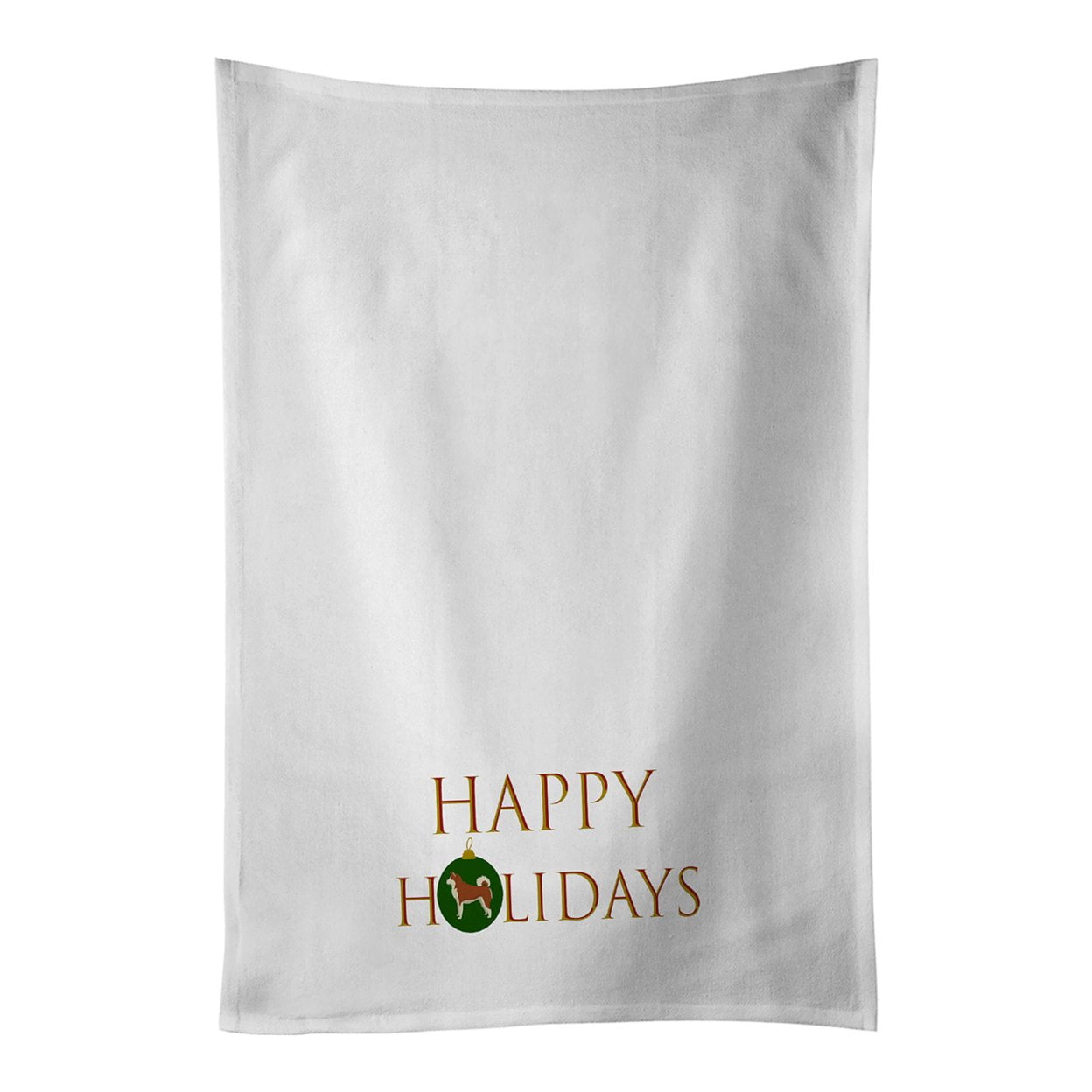 Carolines Treasures CK9800WTKT-PARENT Happy Holidays White Kitchen Towel Set of 2 Dish Towels multicolor