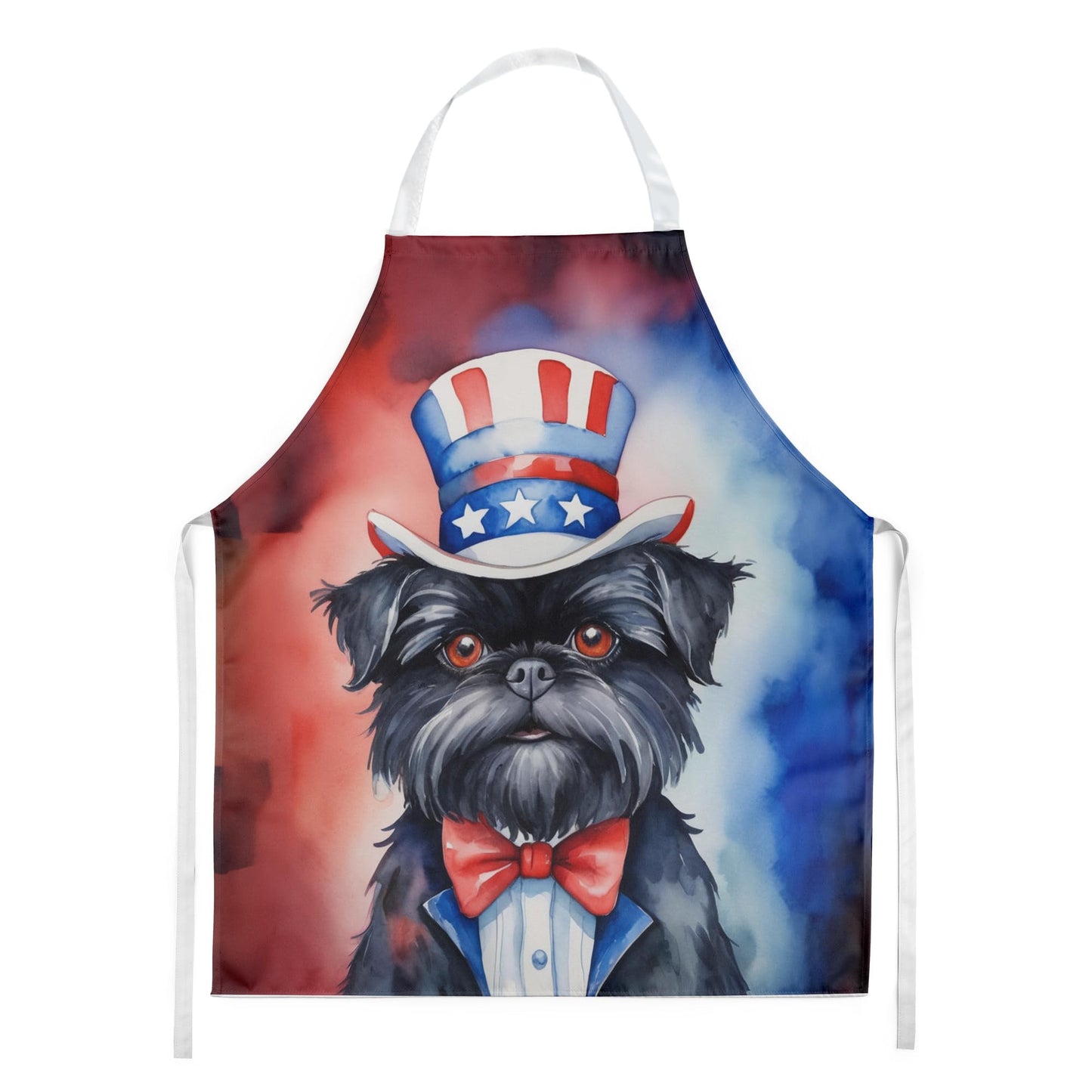 Affenpinscher Patriotic American Apron 27 in x 30 in