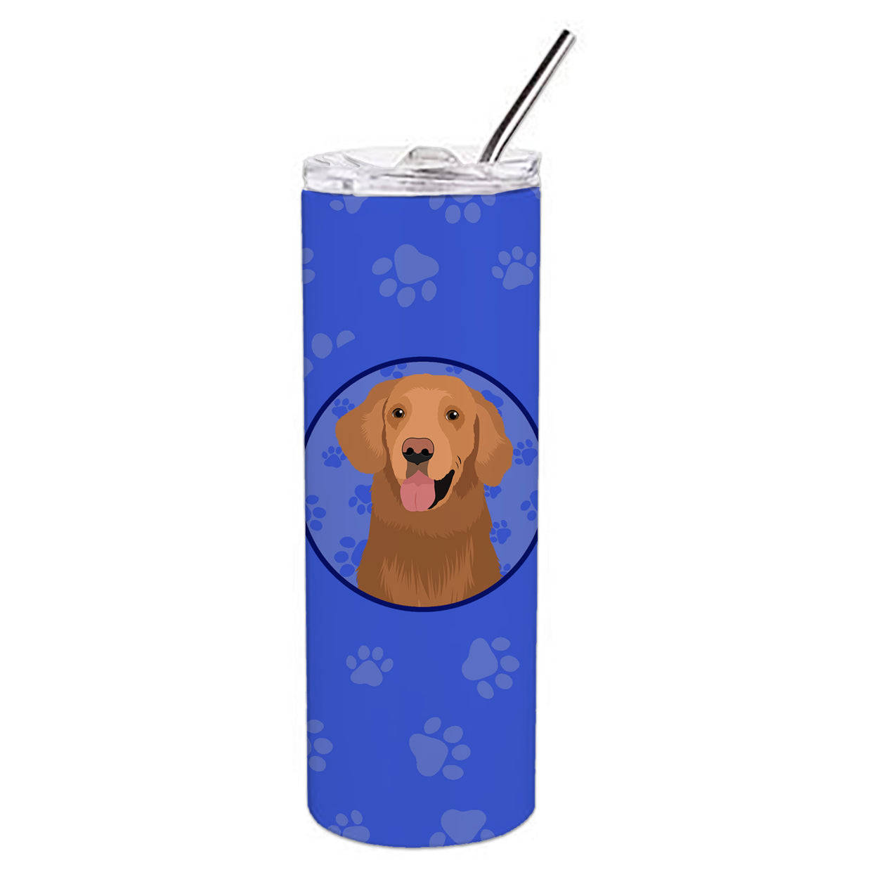 Golden Retriever Red #1 Stainless Steel 20 oz Skinny Tumbler 3 in x 8.25 in