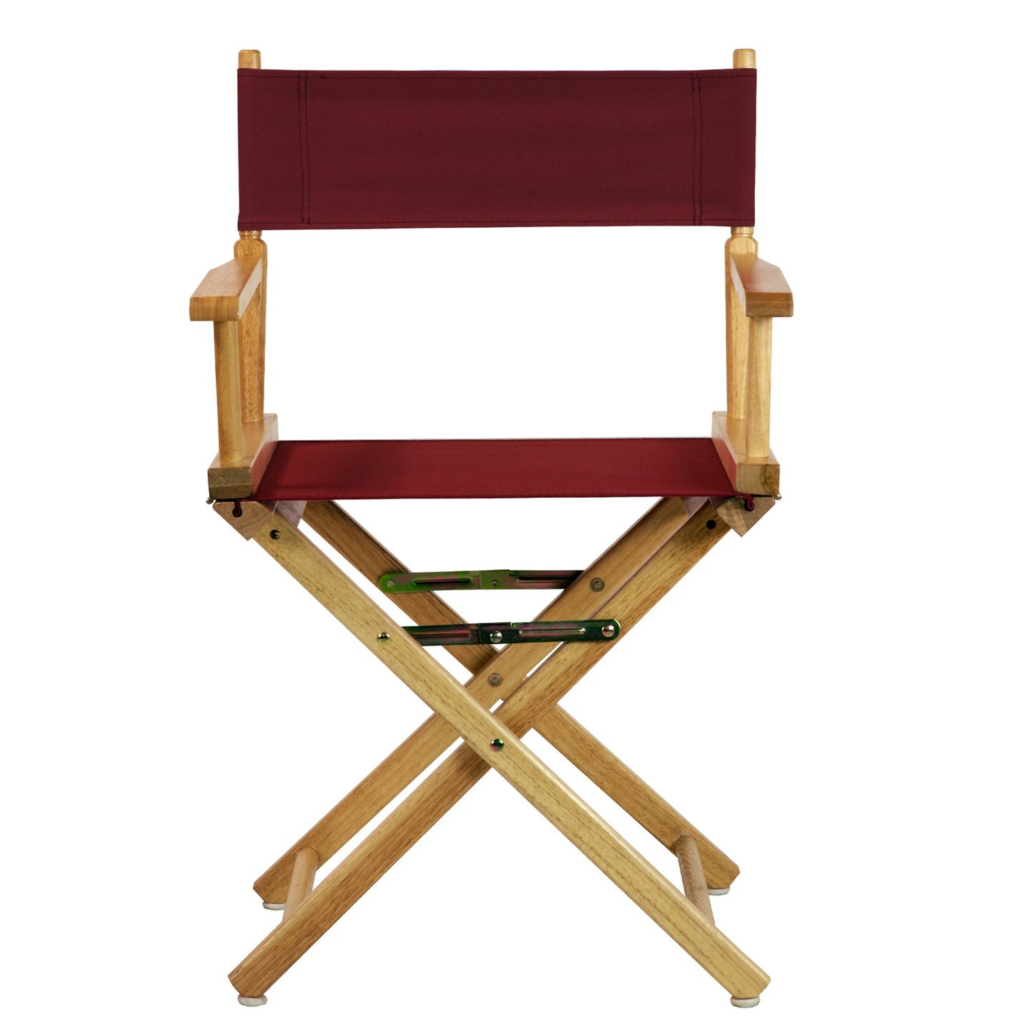 Casual Home 200-00-021-48 18 in. Directors Chair Natural Frame with Burgundy Canvas