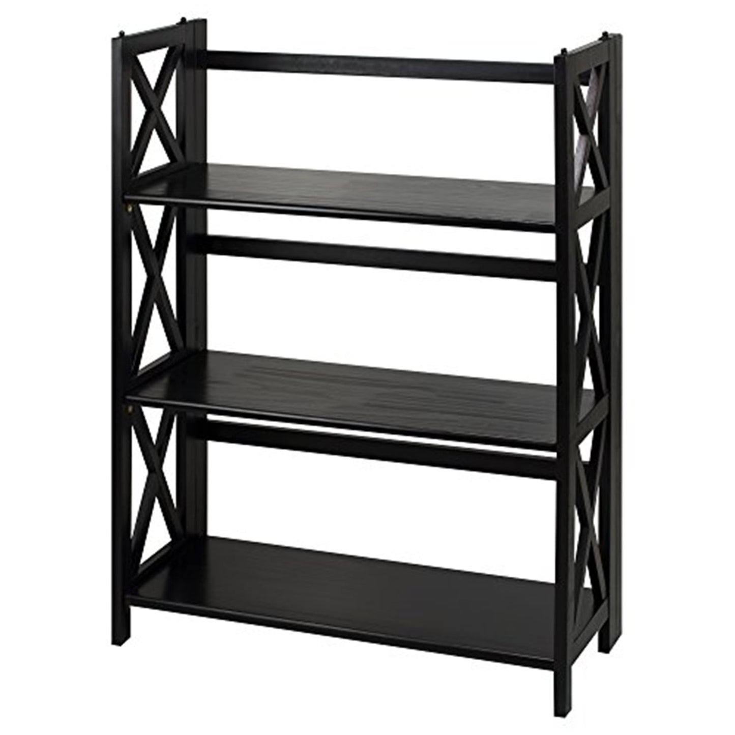 Casual Home Montego 3-Shelf Folding Bookcase-Color:Natural