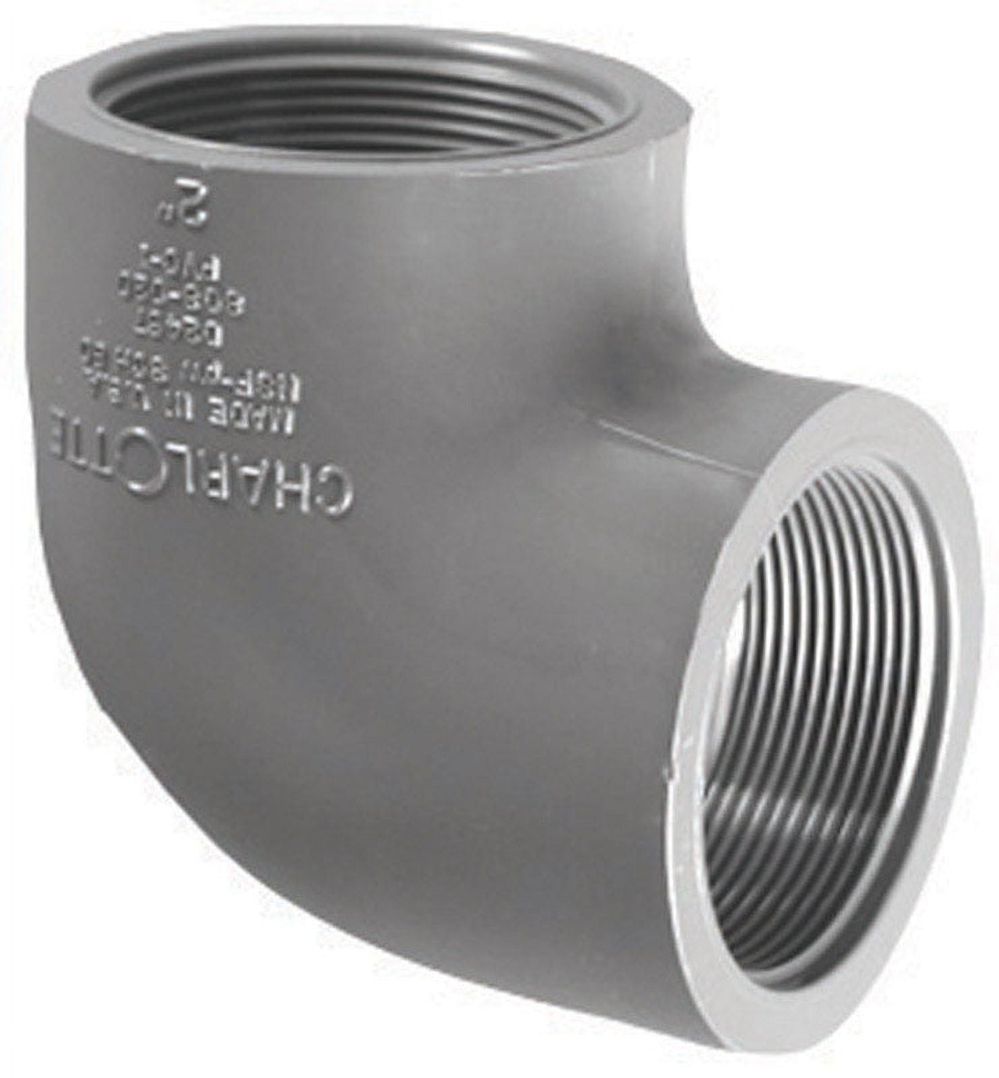Charlotte Pipe Schedule 80 2 in. FPT x 2 in. Dia. FPT PVC Elbow