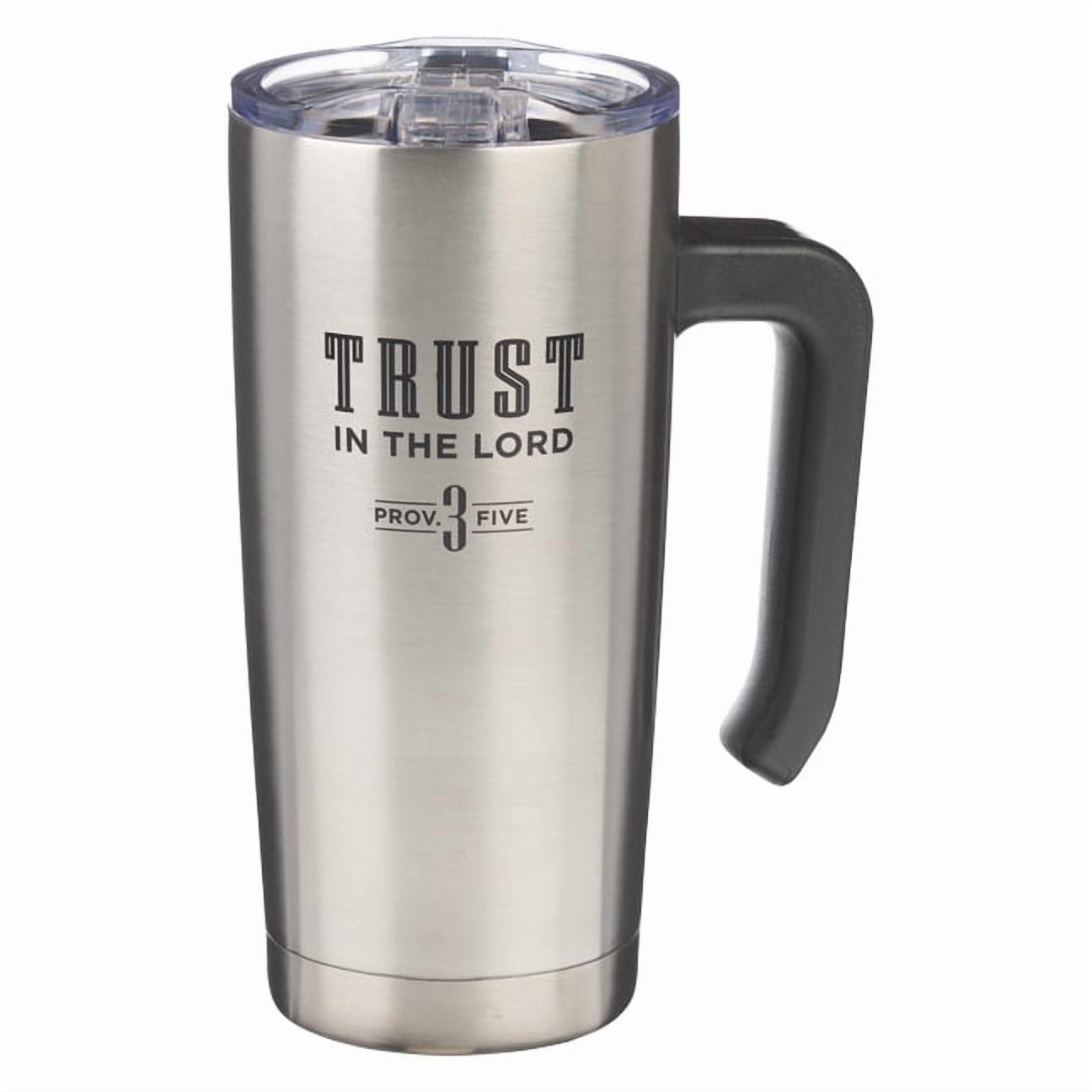 Christian Art Gifts Large Stainless Steel Vacuum Sealed Insulated Travel Mug Tumbler for Men & Women: Trust in the L, (Hardcover)