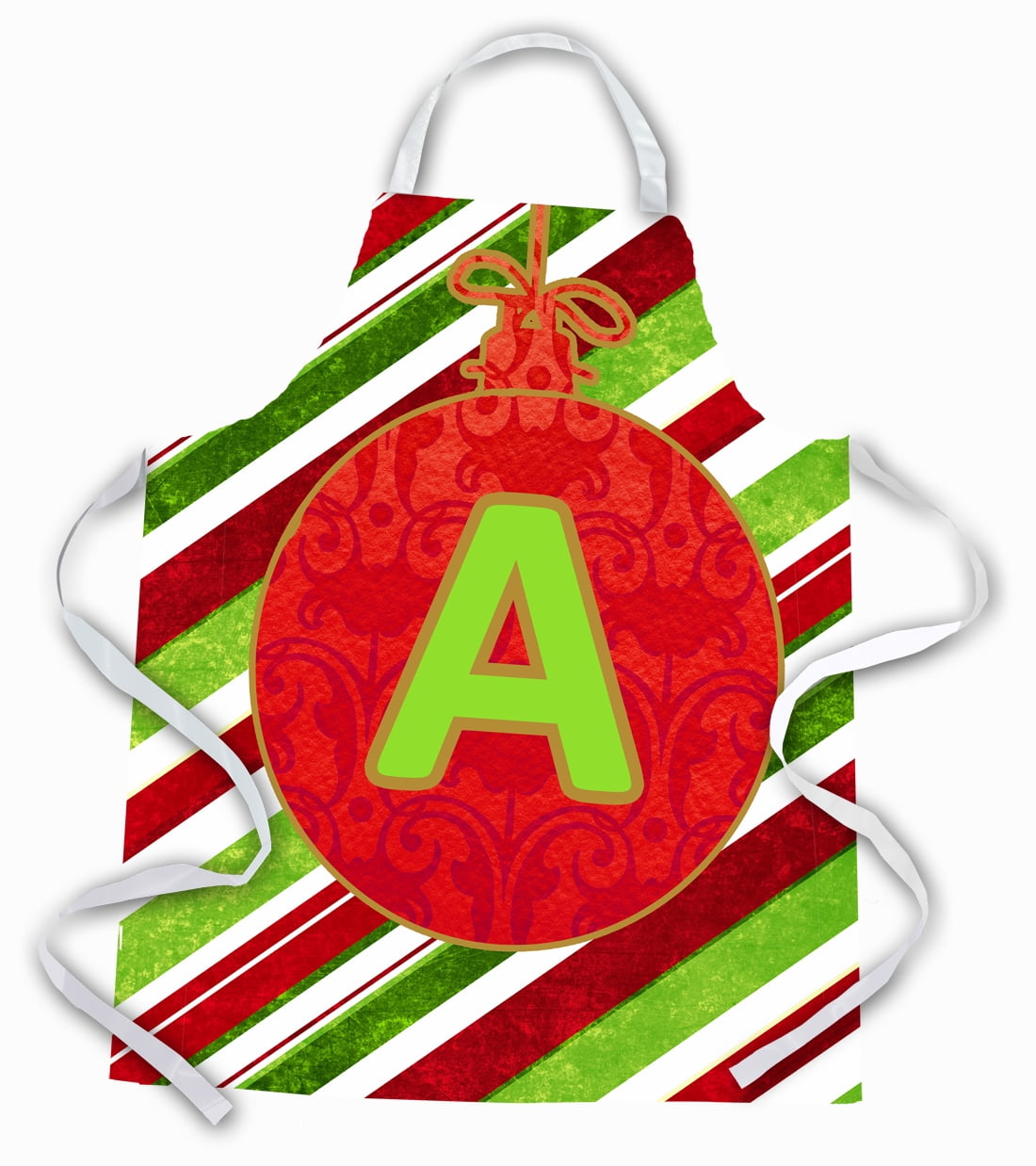 Christmas Oranment Holiday Initial Letter A Apron