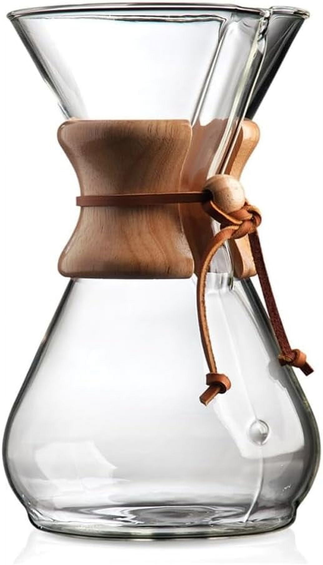 Classic Series Chemex 8-Cup Pour-Over Glass Coffeemaker Drip Coffee Makers