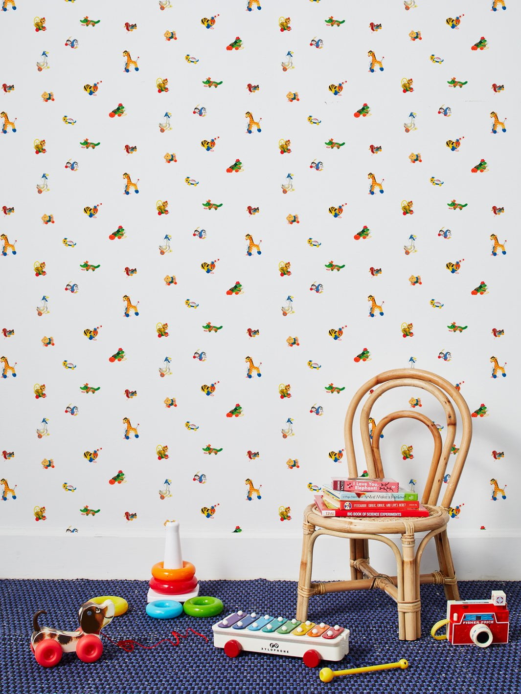 Classic Toys Removable Vinyl Wallpaper By Fisher-Price - White