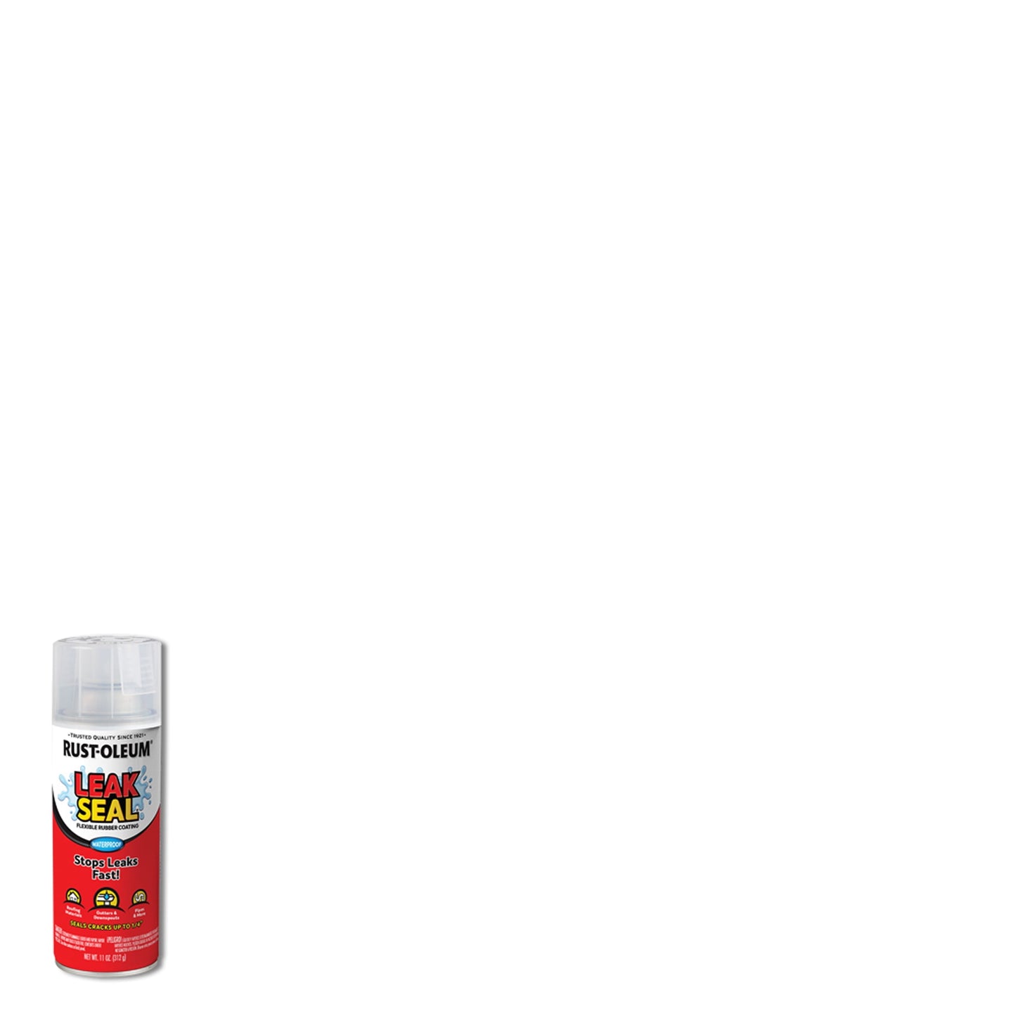 6 Pack, Clear, Rust-Oleum Leak Seal Flat Spray- 265495, 12 oz.