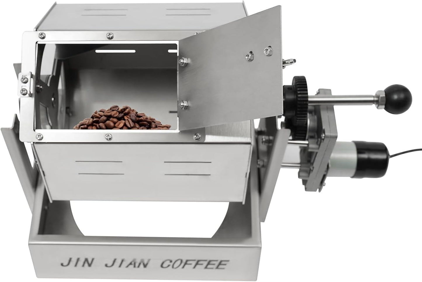 Coffee Bean Roaster, Electric Coffee Roaster Machine Commercial Bean Roasting Machine Coffee Maker Grinder for Coffee Bean Soybean, 1.2kg/2.7lbs, Adjustable Speed & Temperature Control