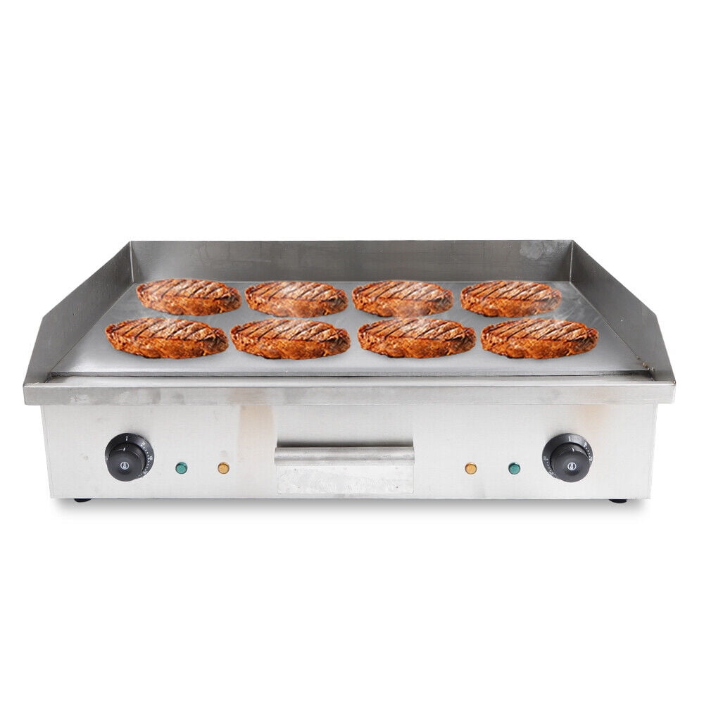Commercial 4400W 29" Electric Countertop Griddle Flat Top Grill Hot Plate BBQ Double Control Electric Griddle Cooktop