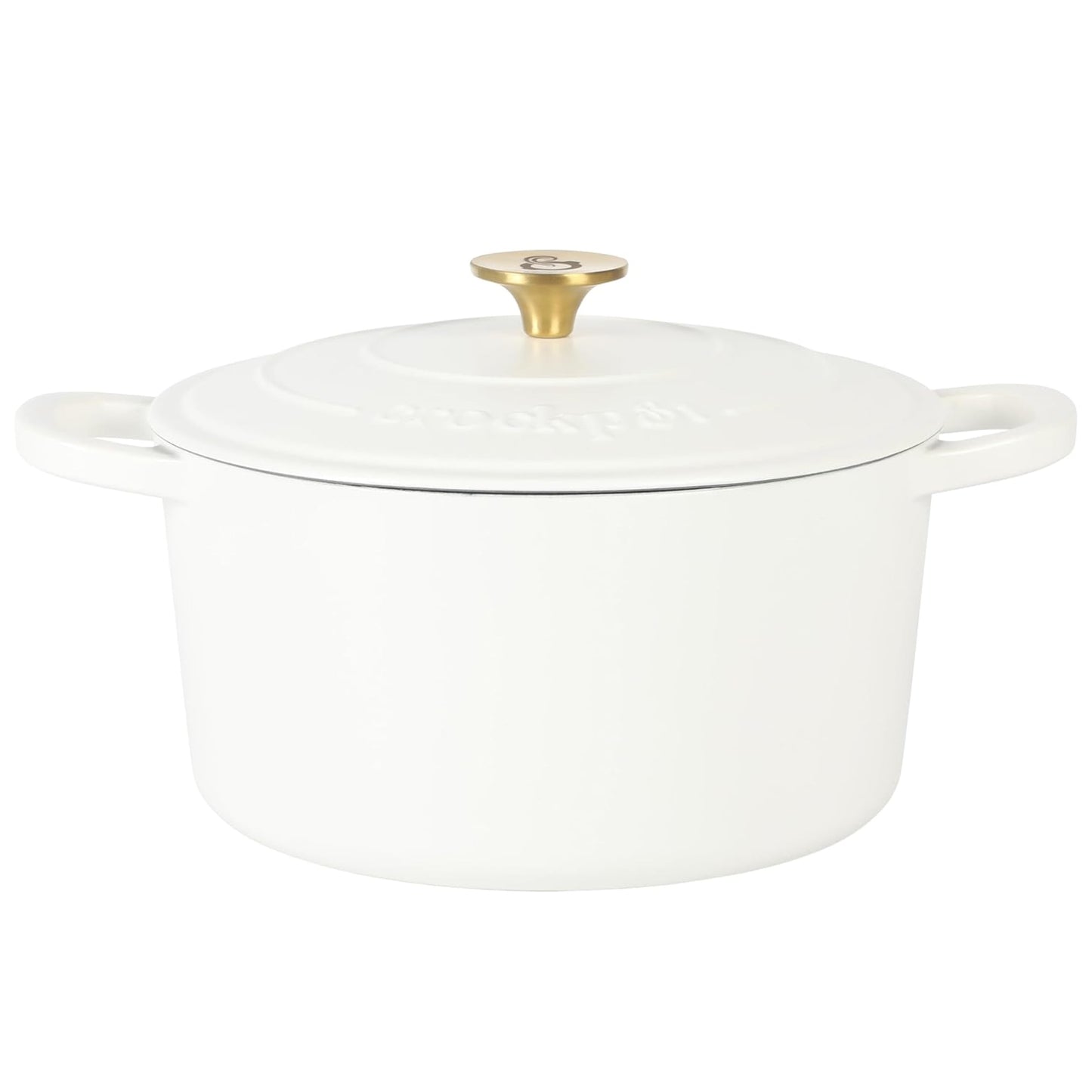 Crockpot Artisan Horno Holandés de Hierro Fundido Esmaltado de 5 Cuartos en Verde Mate